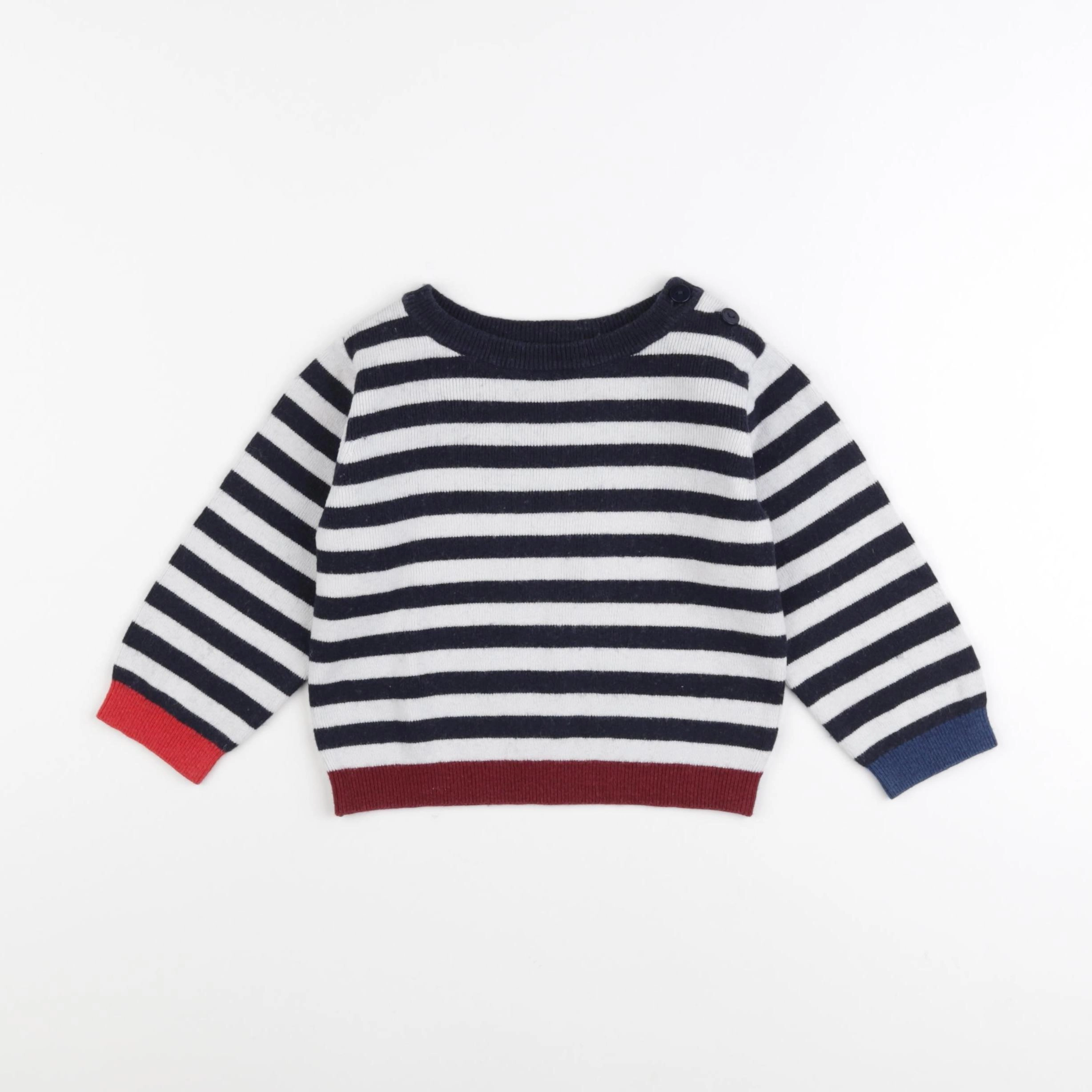 Jacadi - pull blanc - 24 mois