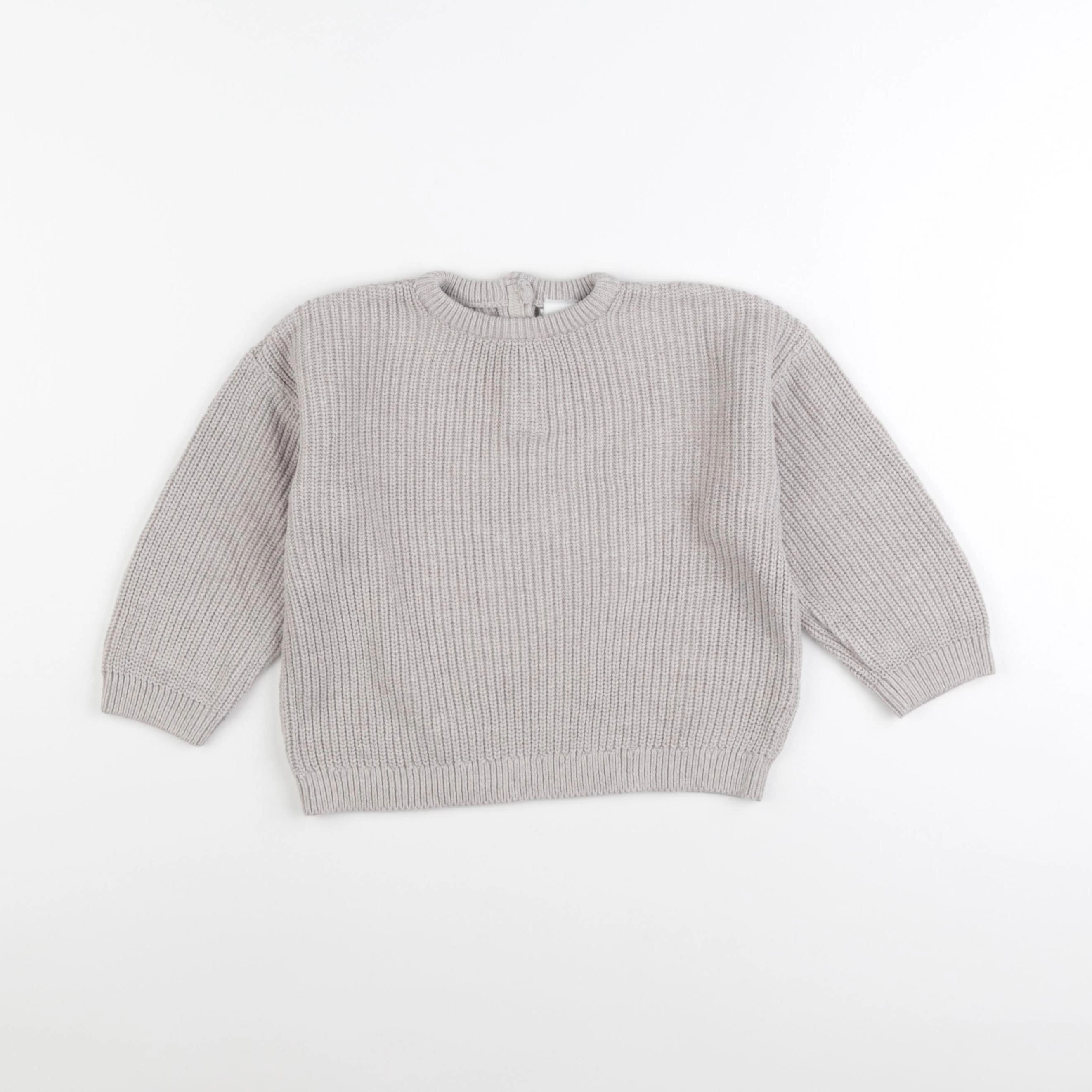 H&M - pull beige - 12/18 mois