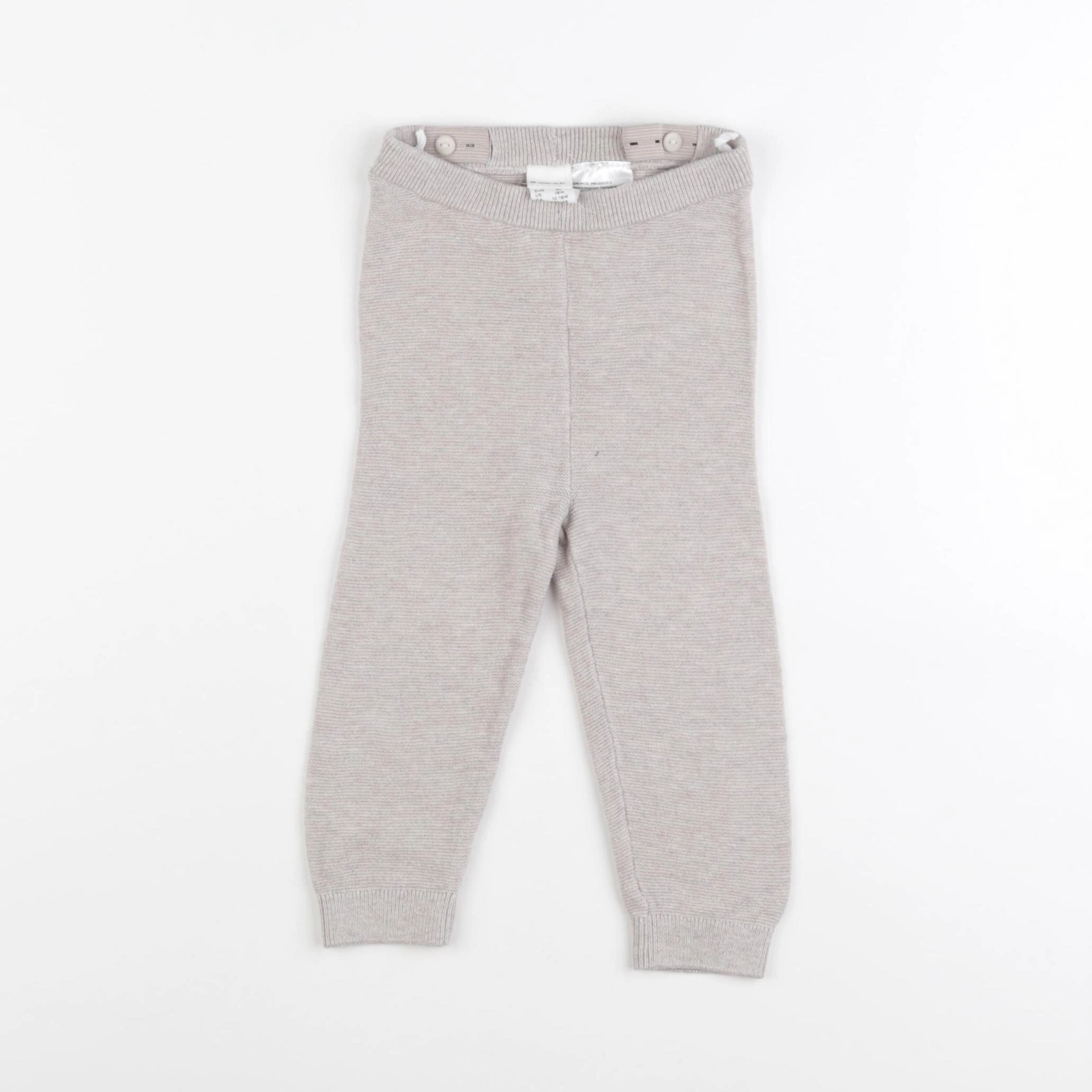 H&M - legging beige - 12/18 mois