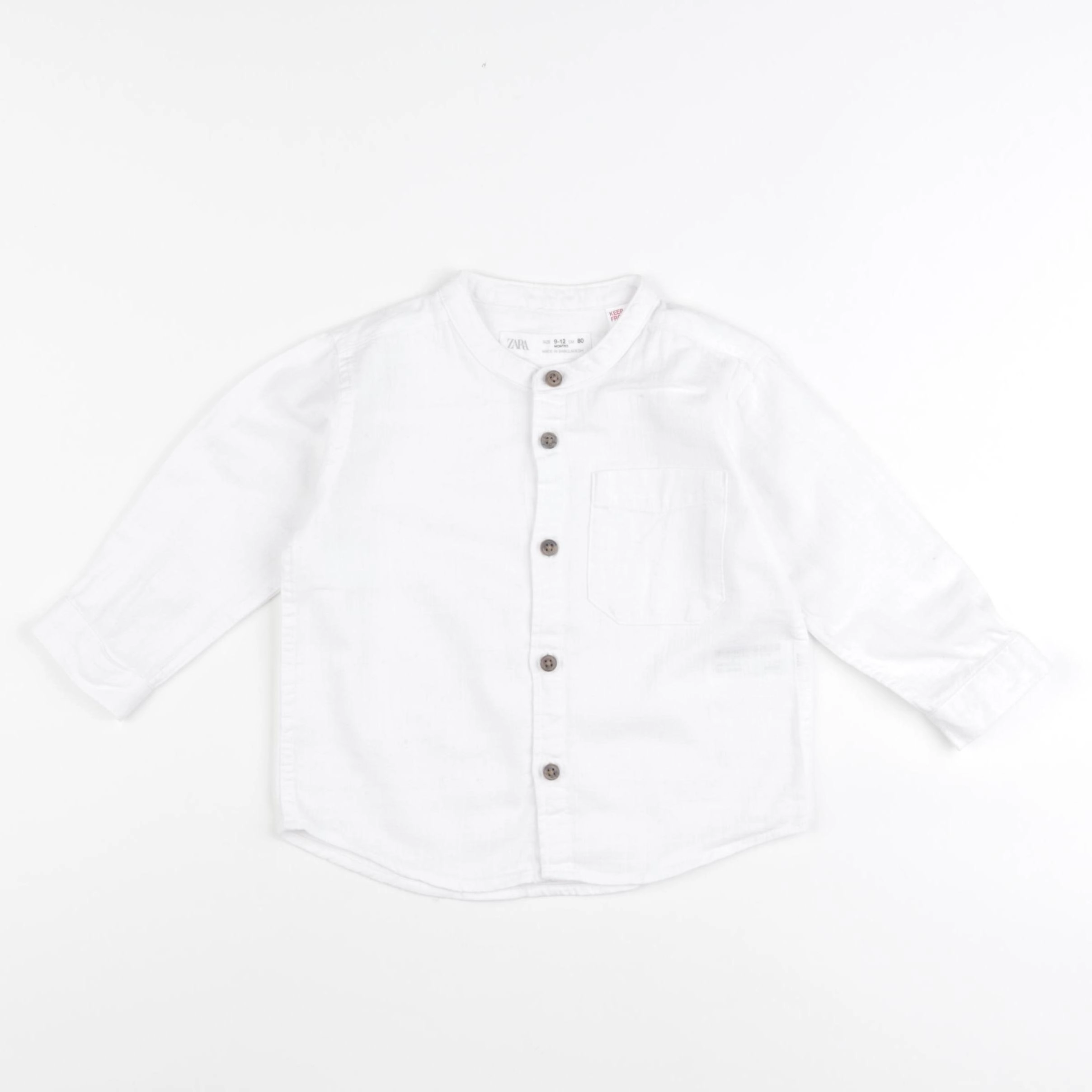 Zara - chemise blanc - 9/12 mois