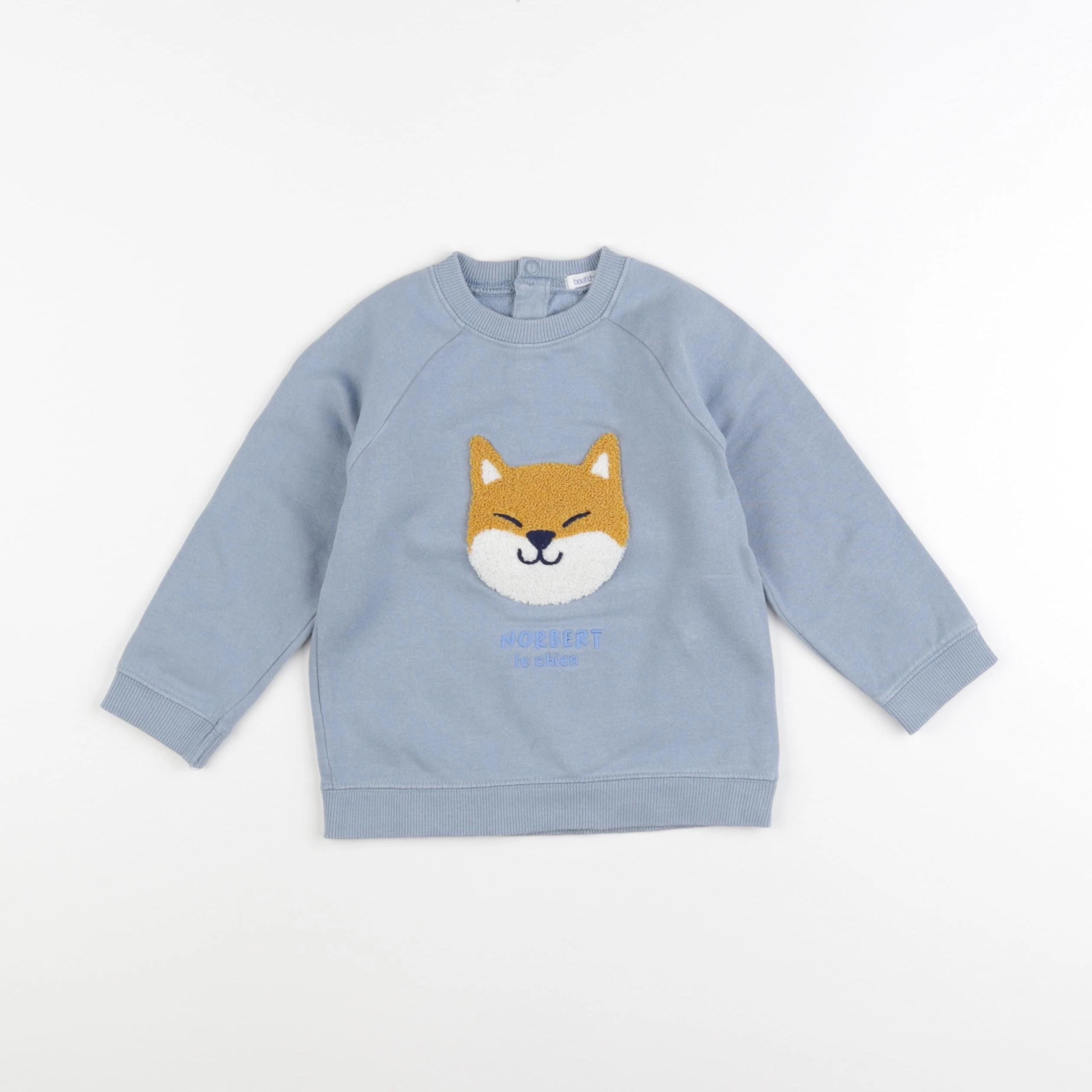 Boutchou - sweat bleu - 36 mois
