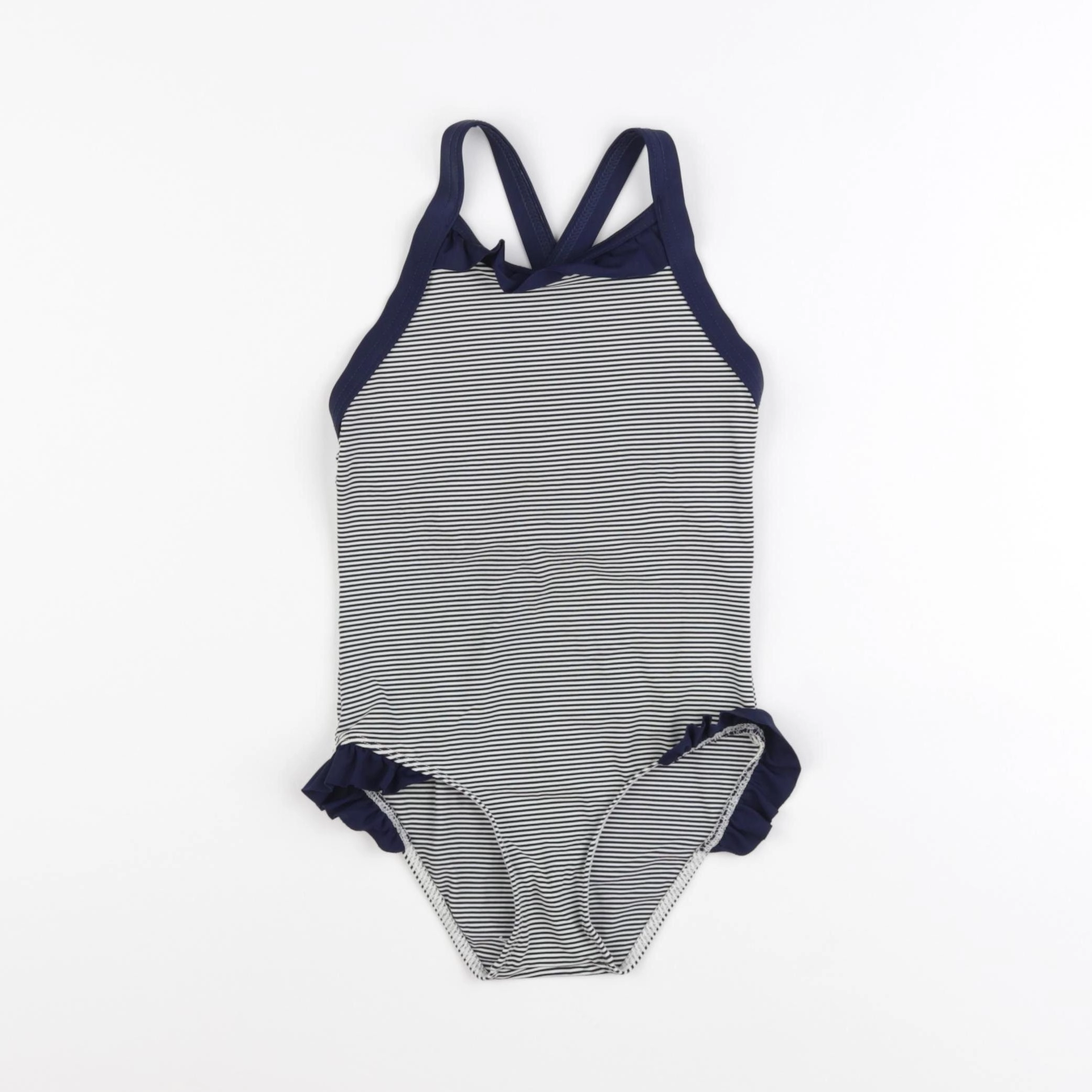 Petit Bateau - maillot de bain bleu, blanc - 3 ans