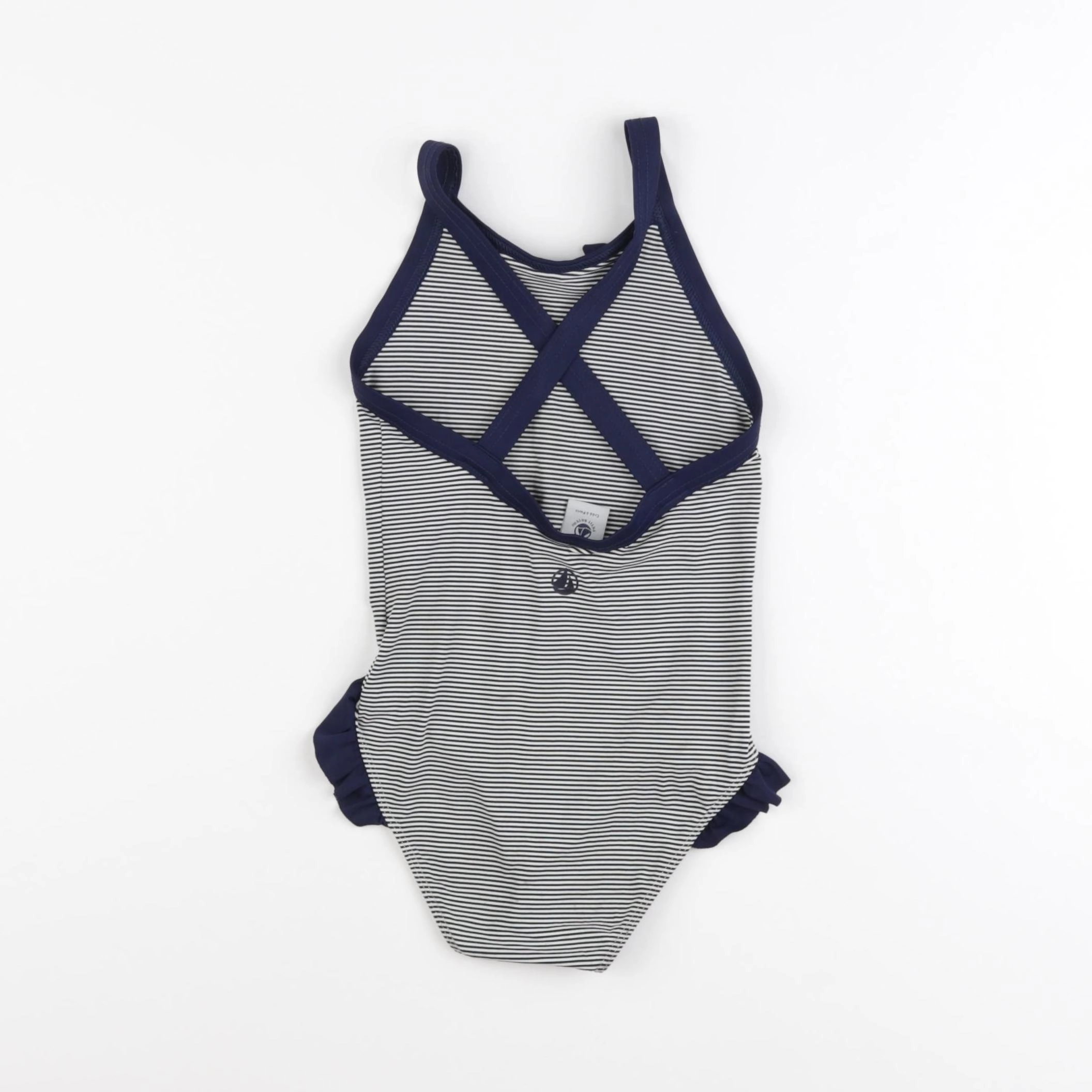 Petit Bateau - maillot de bain bleu, blanc - 3 ans