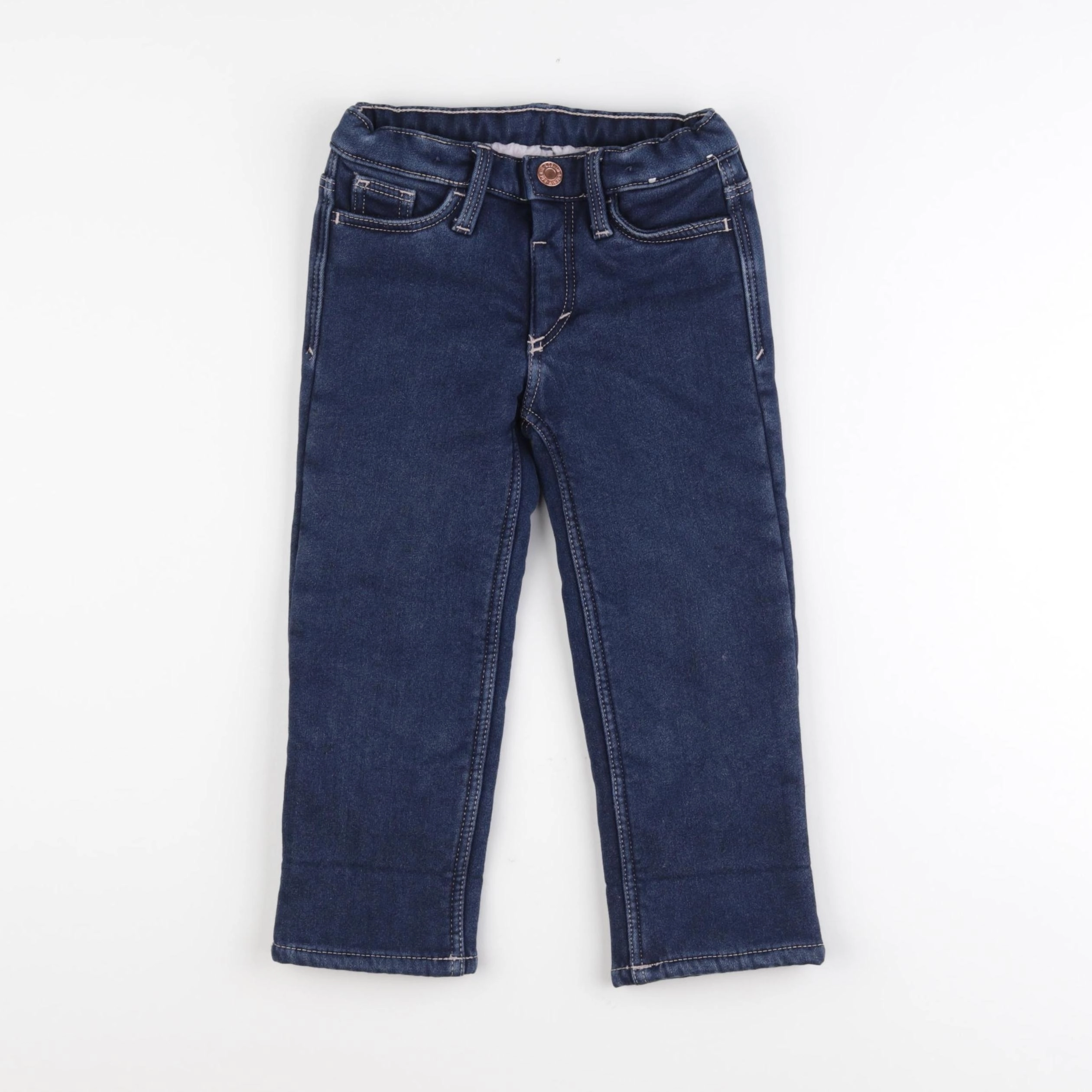 H&M - jean doublé bleu - 18/24 mois