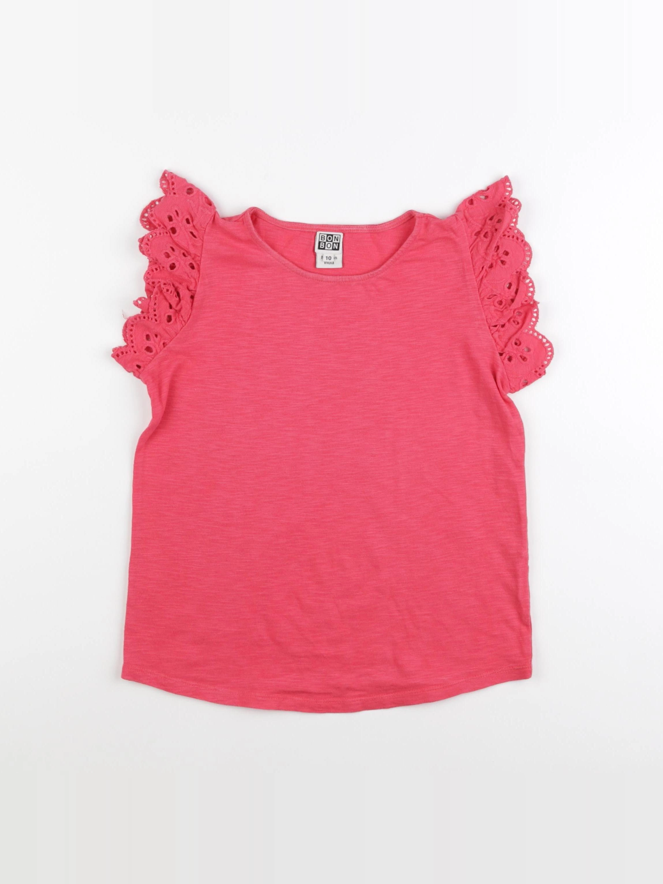 Bonton - tee-shirt rose - 10 ans
