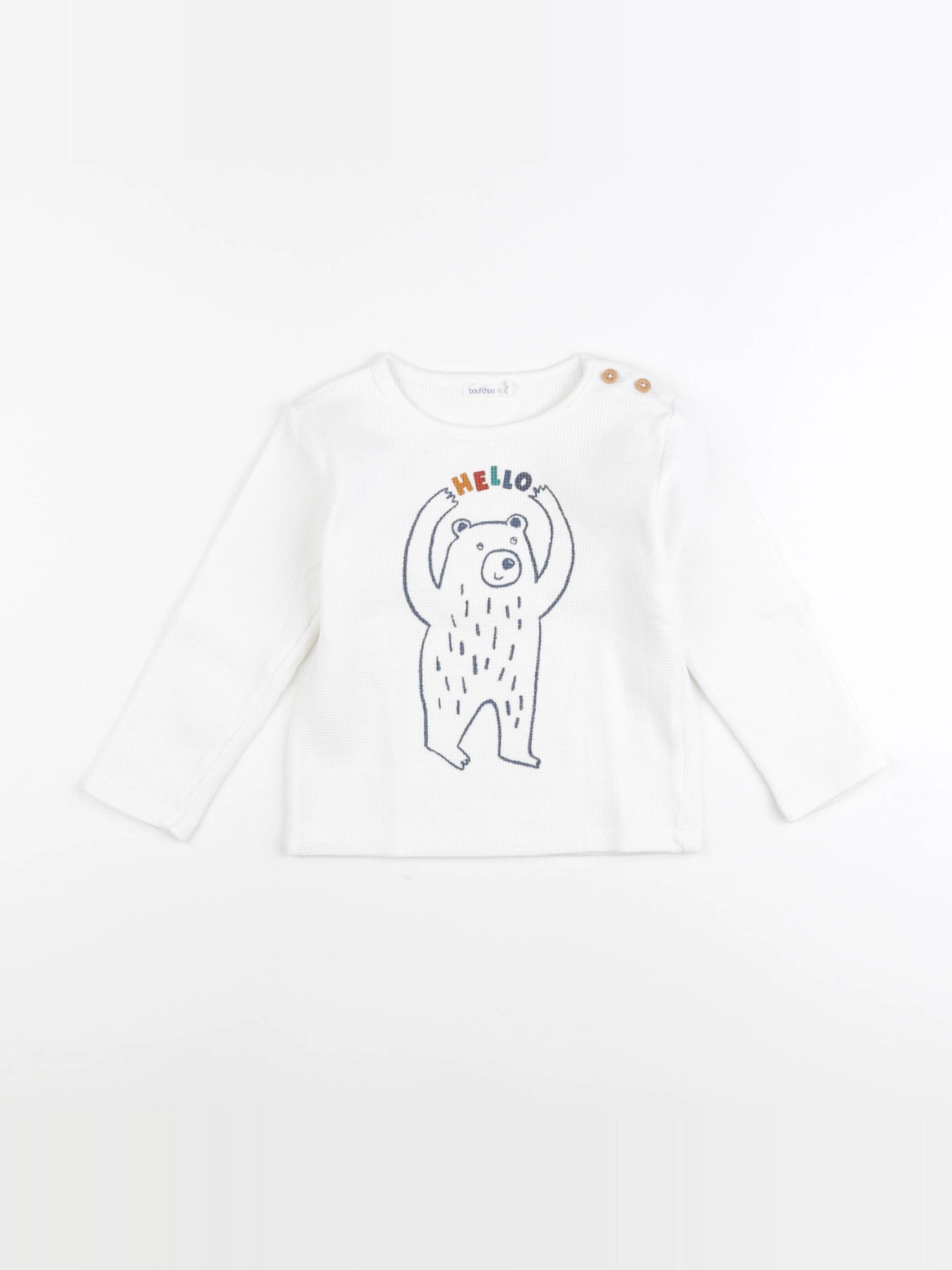 Boutchou - tee-shirt blanc - 36 mois