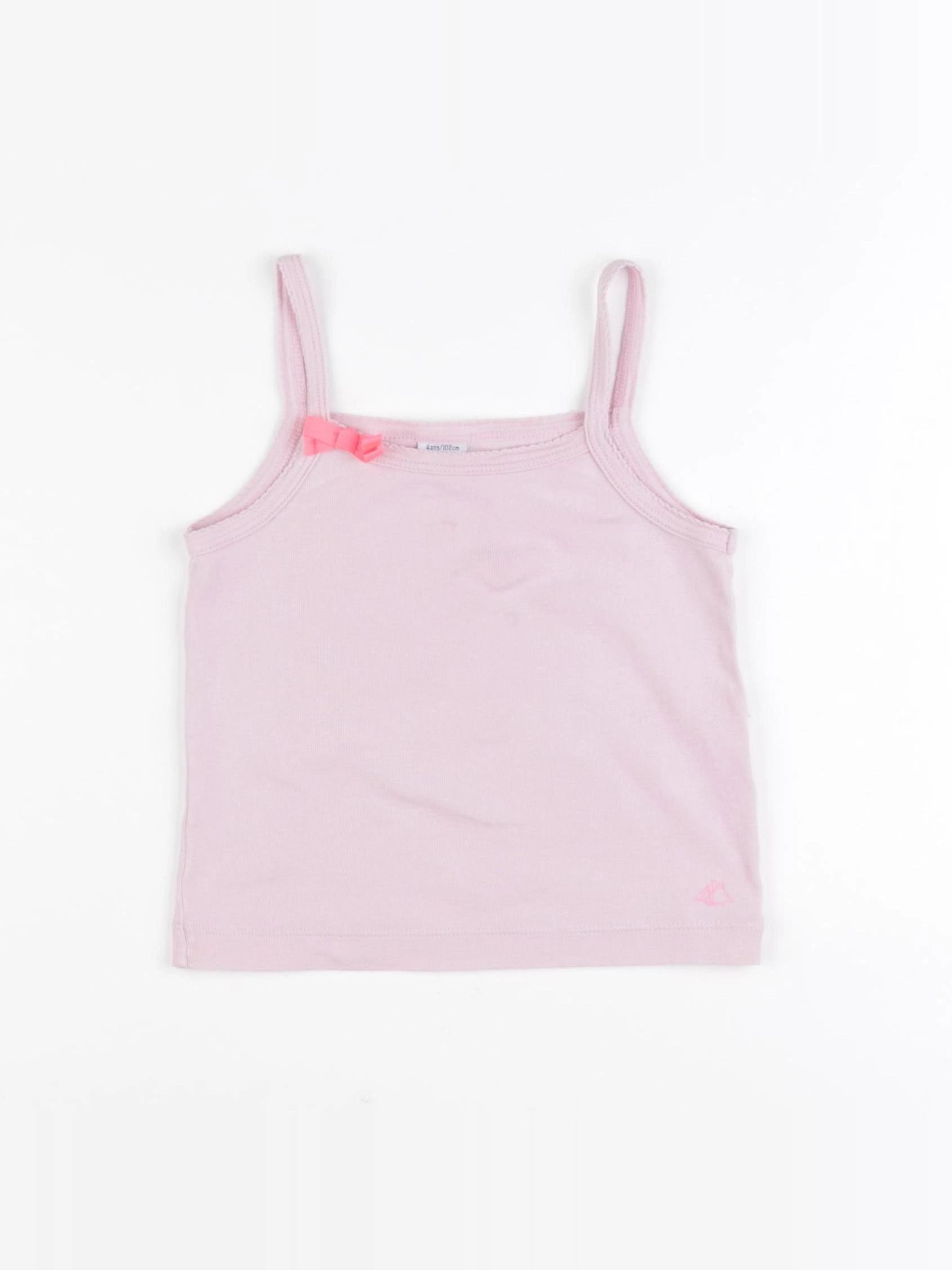 Petit Bateau - maillot de corps rose - 4 ans