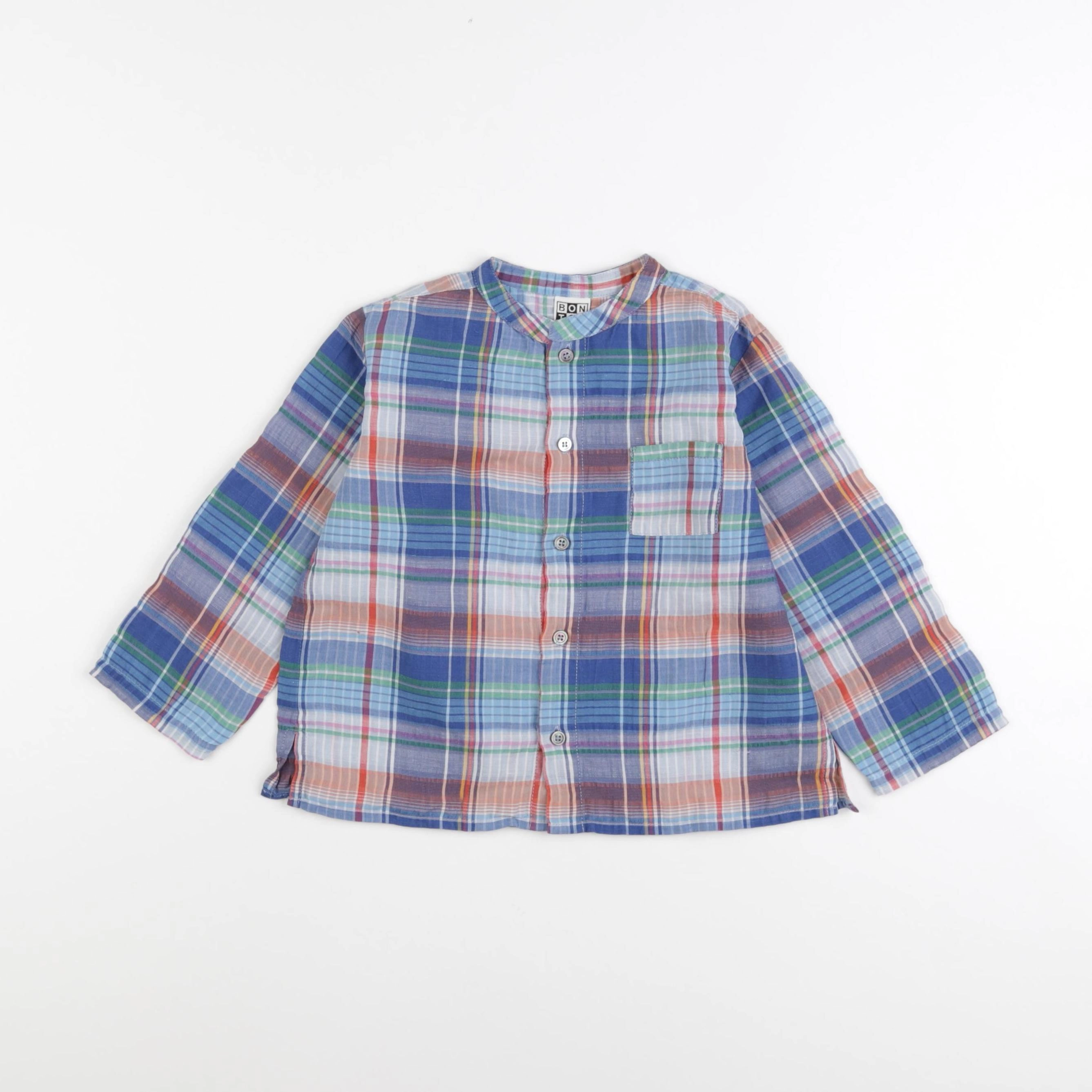 Bonton - chemise bleu - 3 ans