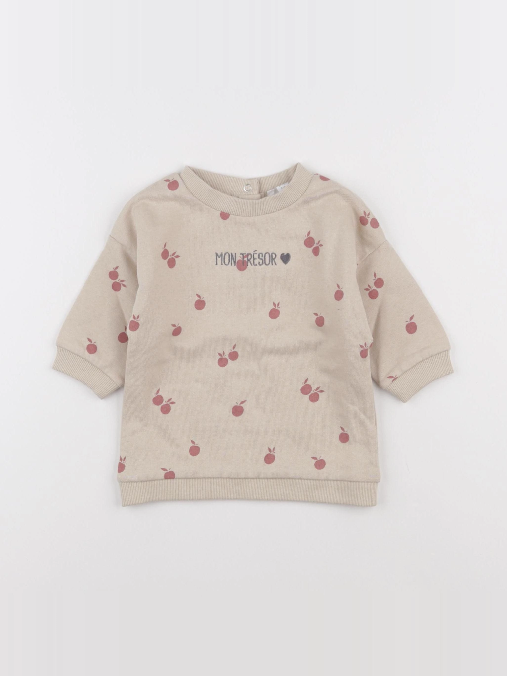 Vertbaudet - robe beige - 6 mois