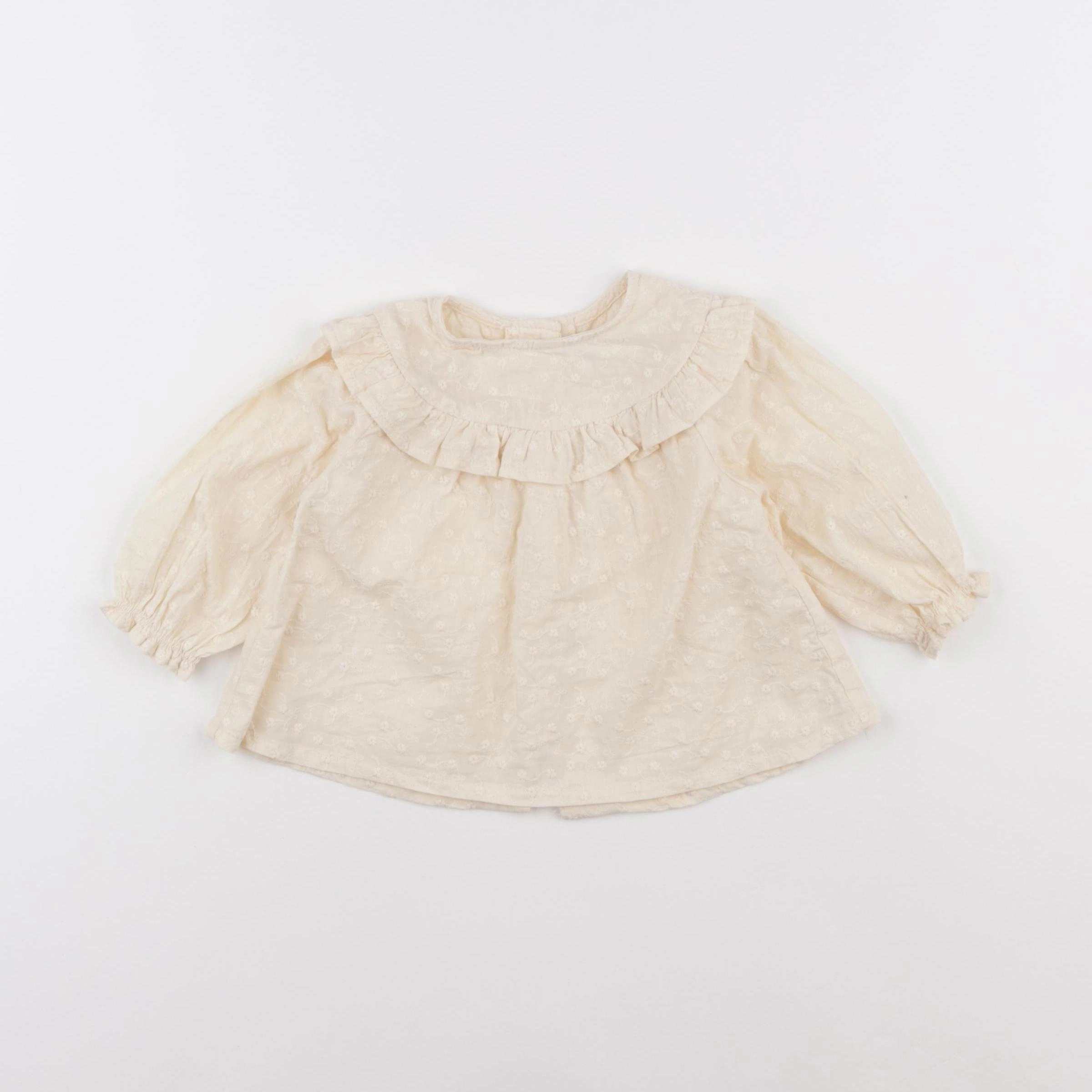 Vertbaudet - blouse beige - 6 mois