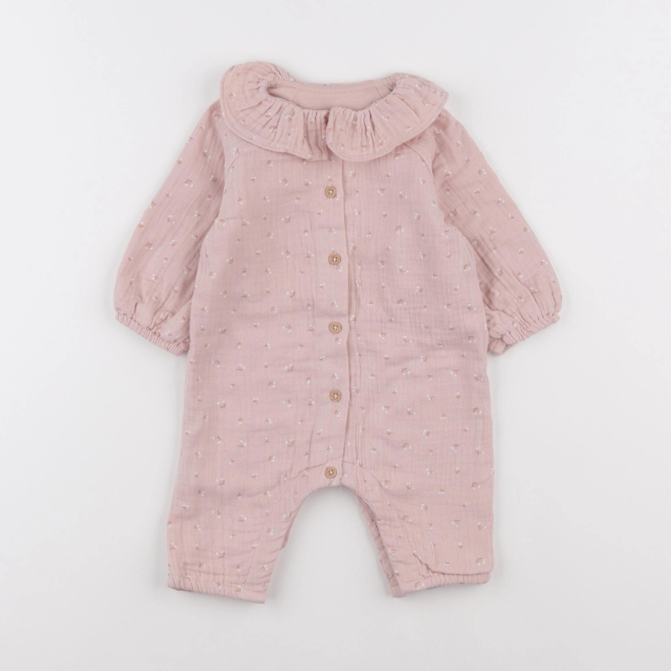 Vertbaudet - combinaison rose - 3 mois