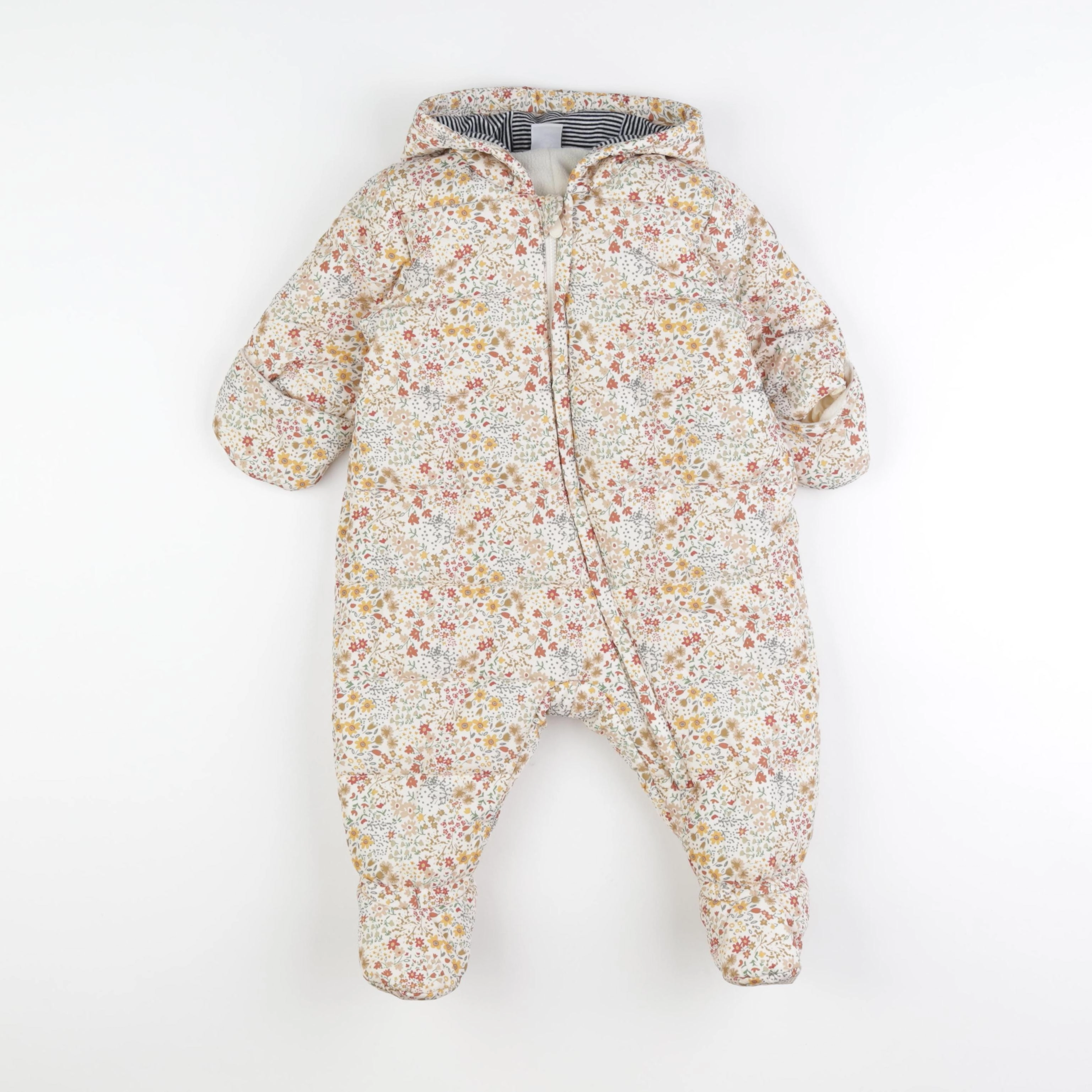 Petit Bateau - combi-pilote beige, marron - 6 mois