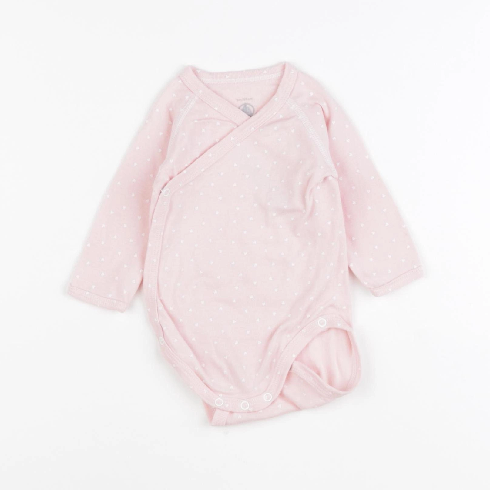 Petit Bateau - body rose - 3 mois