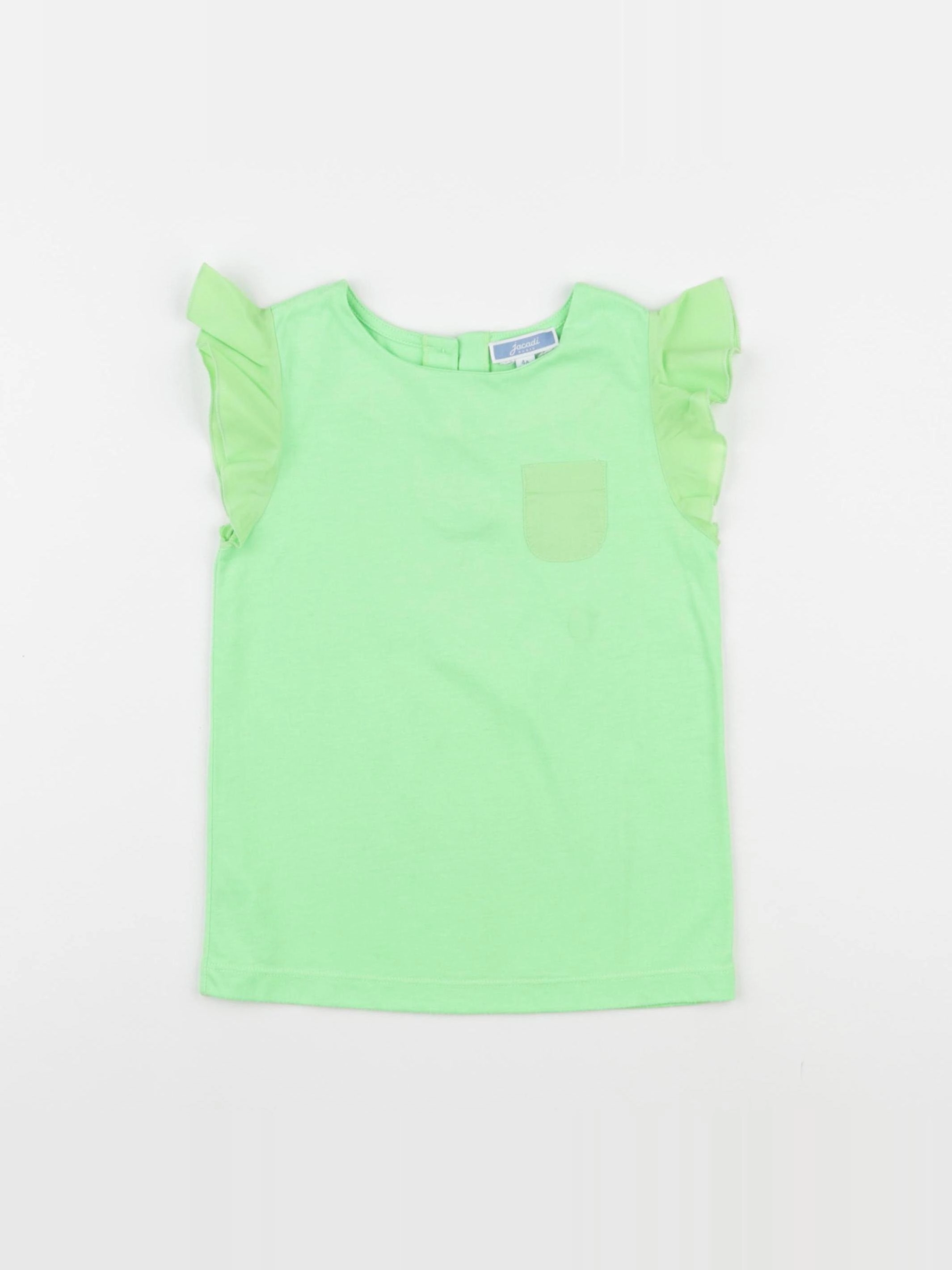Jacadi - tee-shirt vert fluo - 4 ans