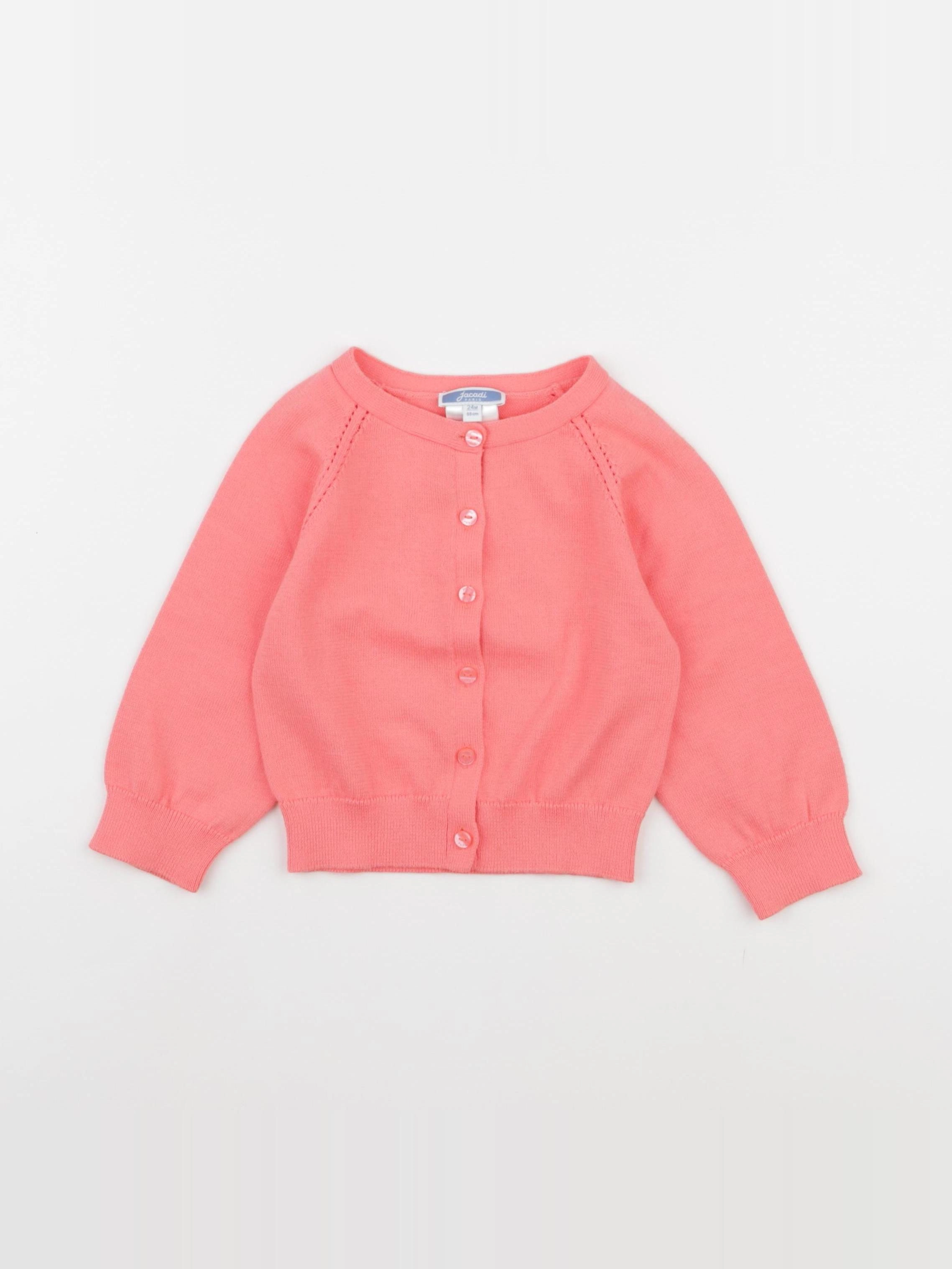 Jacadi - gilet rose - 24 mois
