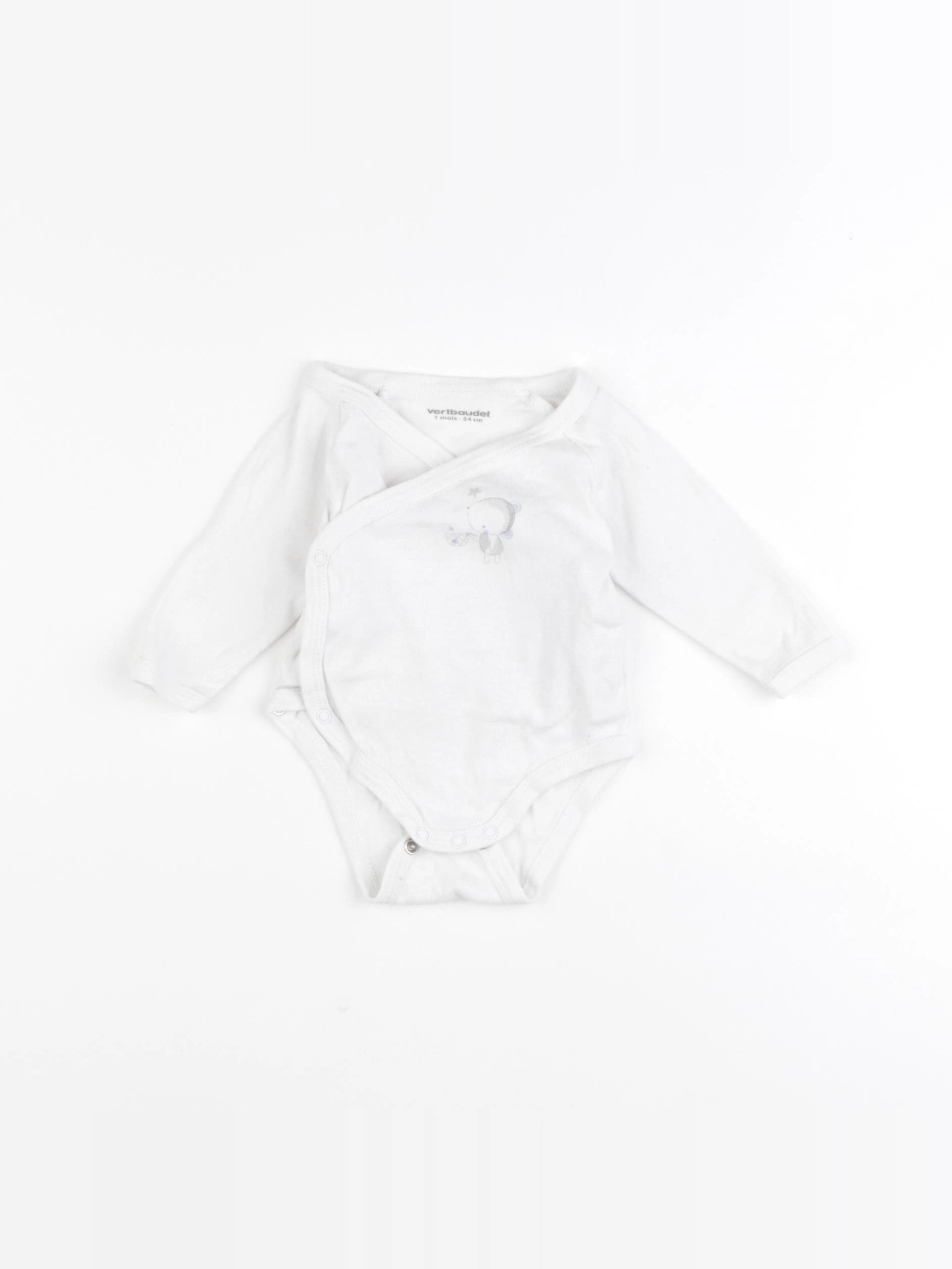 Vertbaudet - body blanc - 1 mois