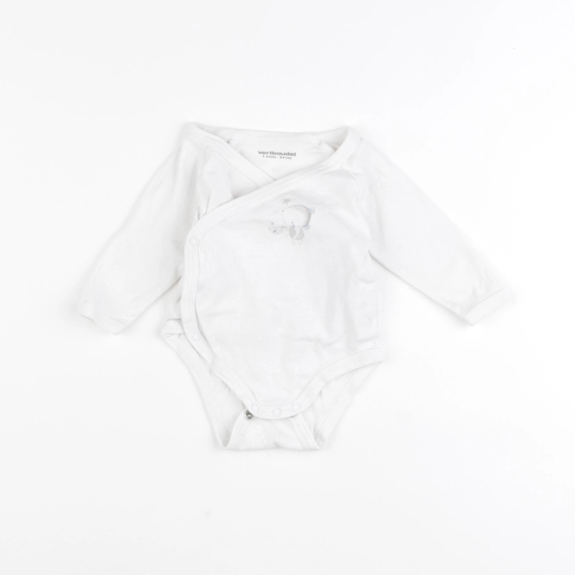 Vertbaudet - body blanc - 1 mois