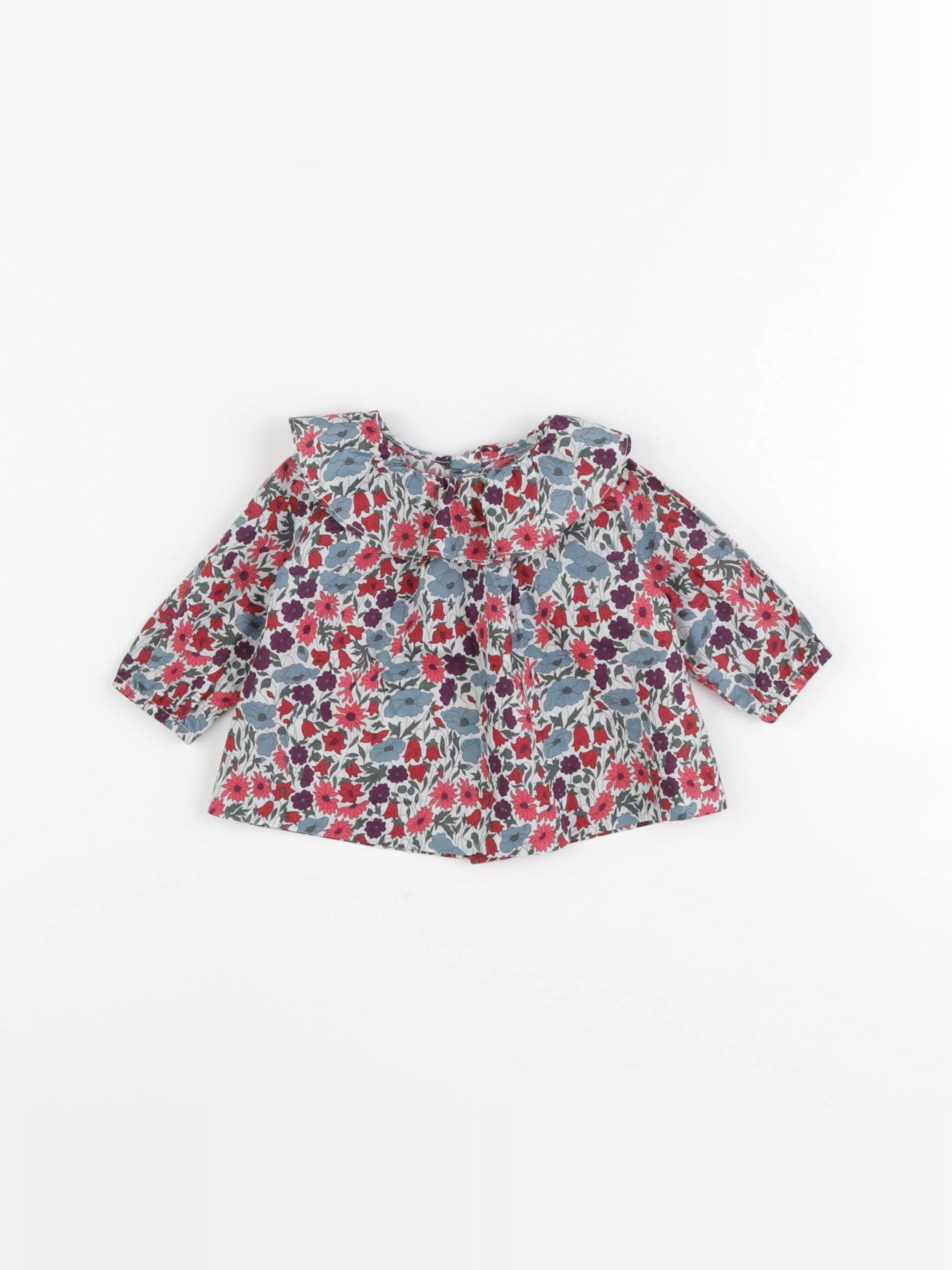Jacadi - blouse liberty multicolore - 1 mois