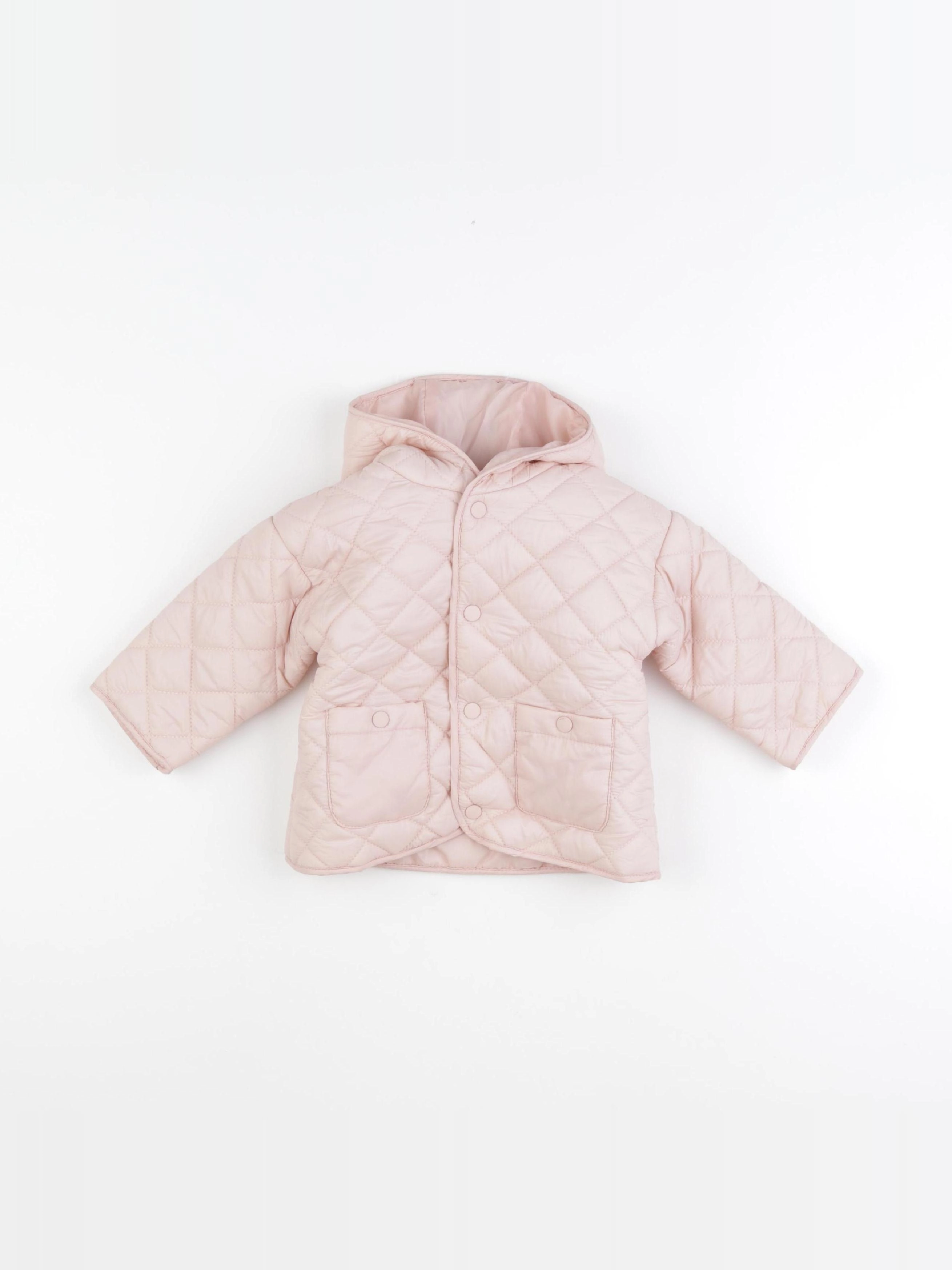 Vertbaudet - doudoune rose - 9 mois
