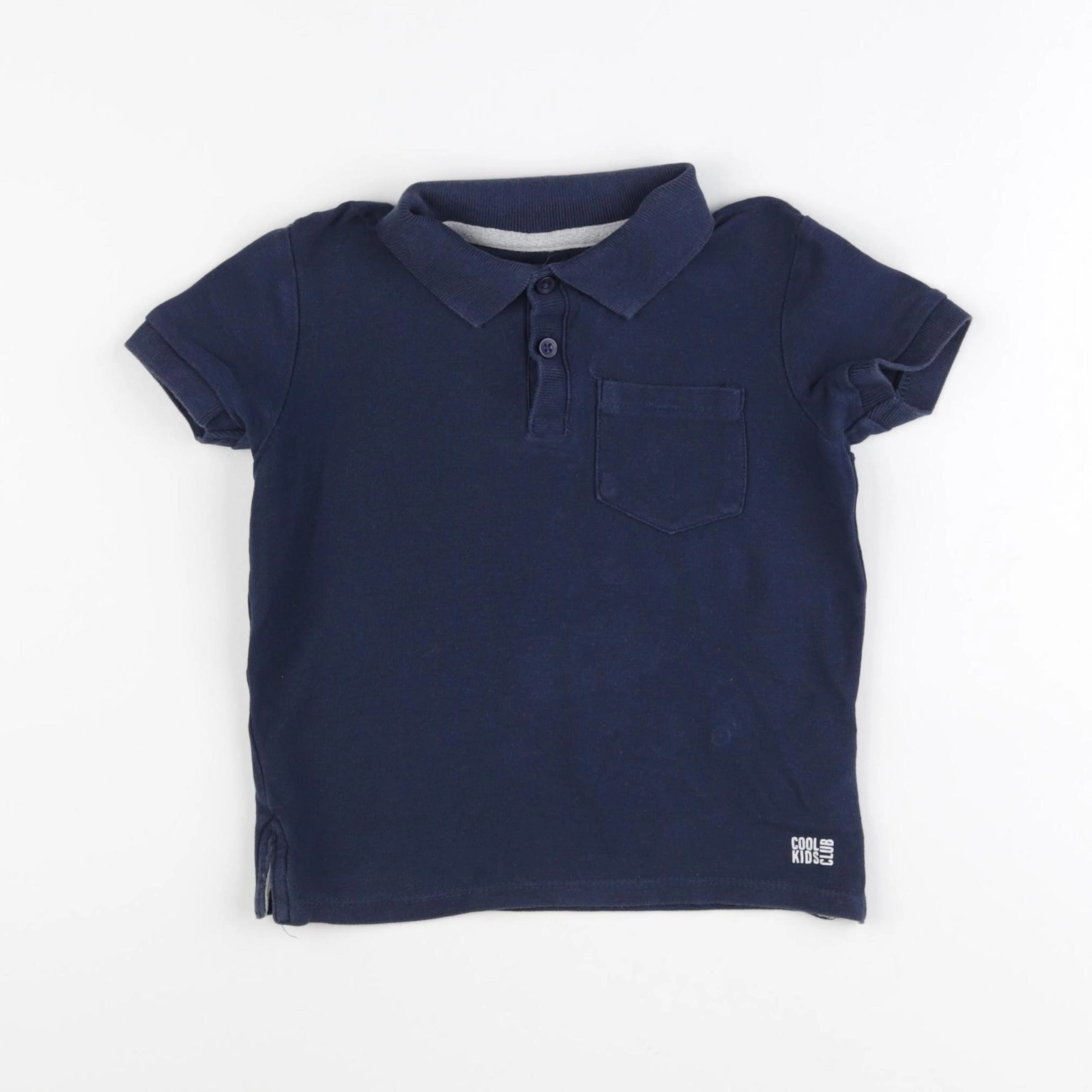 Vertbaudet - polo bleu - 4 ans