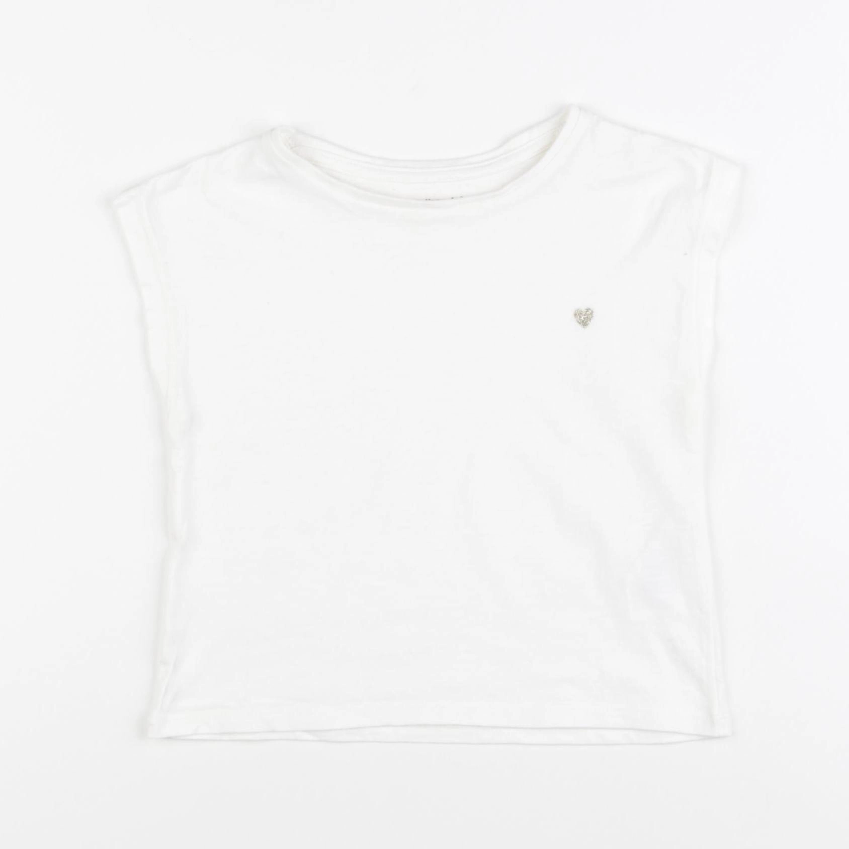 Vertbaudet - tee-shirt blanc - 2 ans