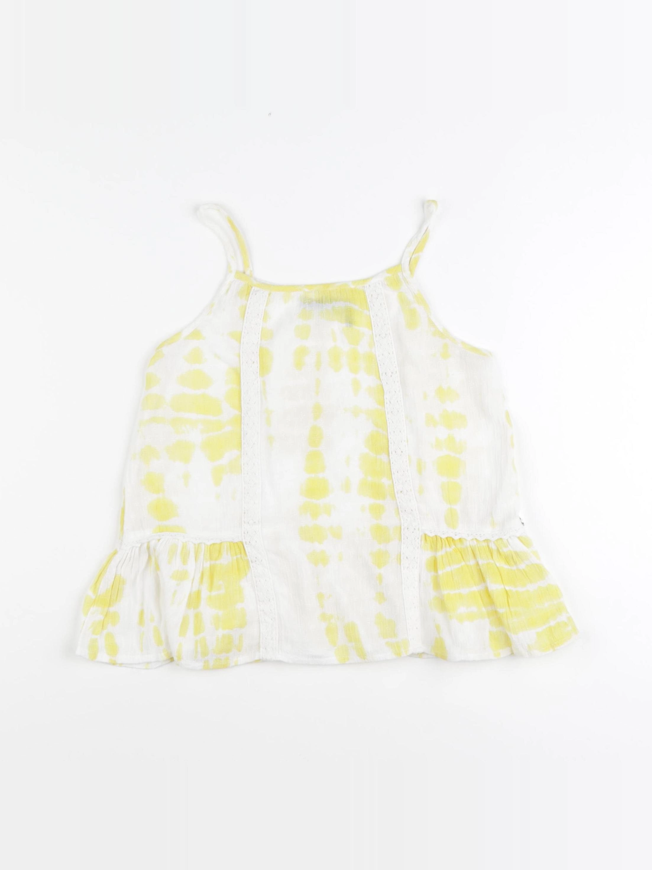 IKKS - blouse blanc, jaune - 8 ans