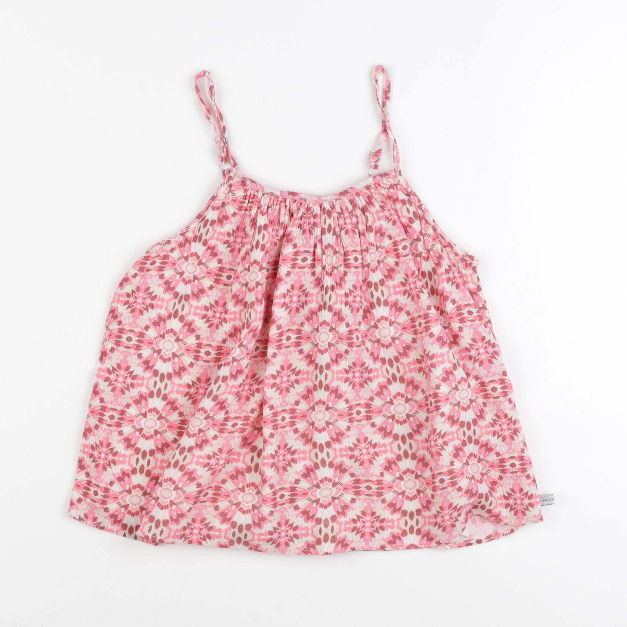 IKKS - blouse blanc, rose - 10 ans
