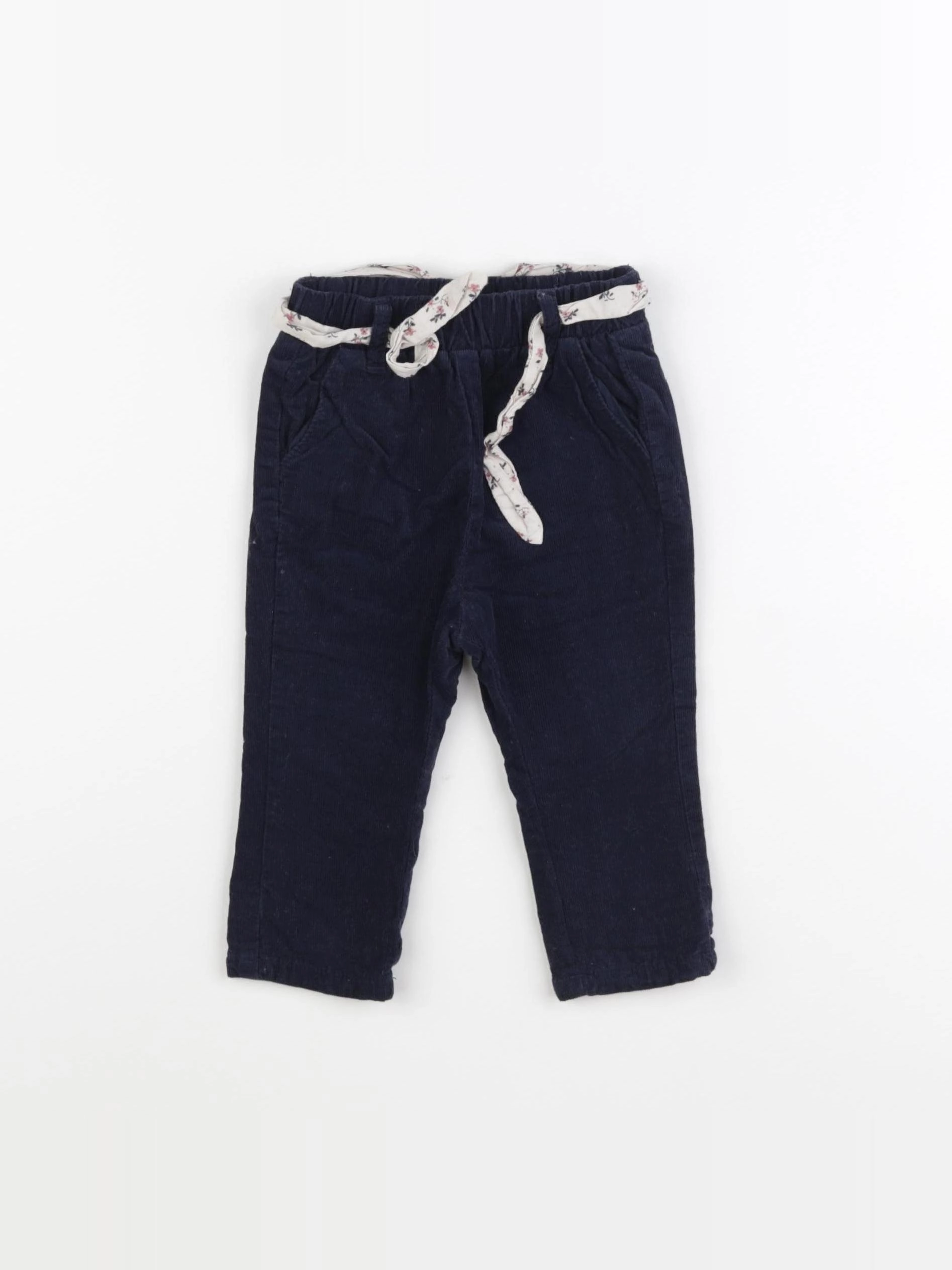 Vertbaudet - pantalon bleu - 6 mois