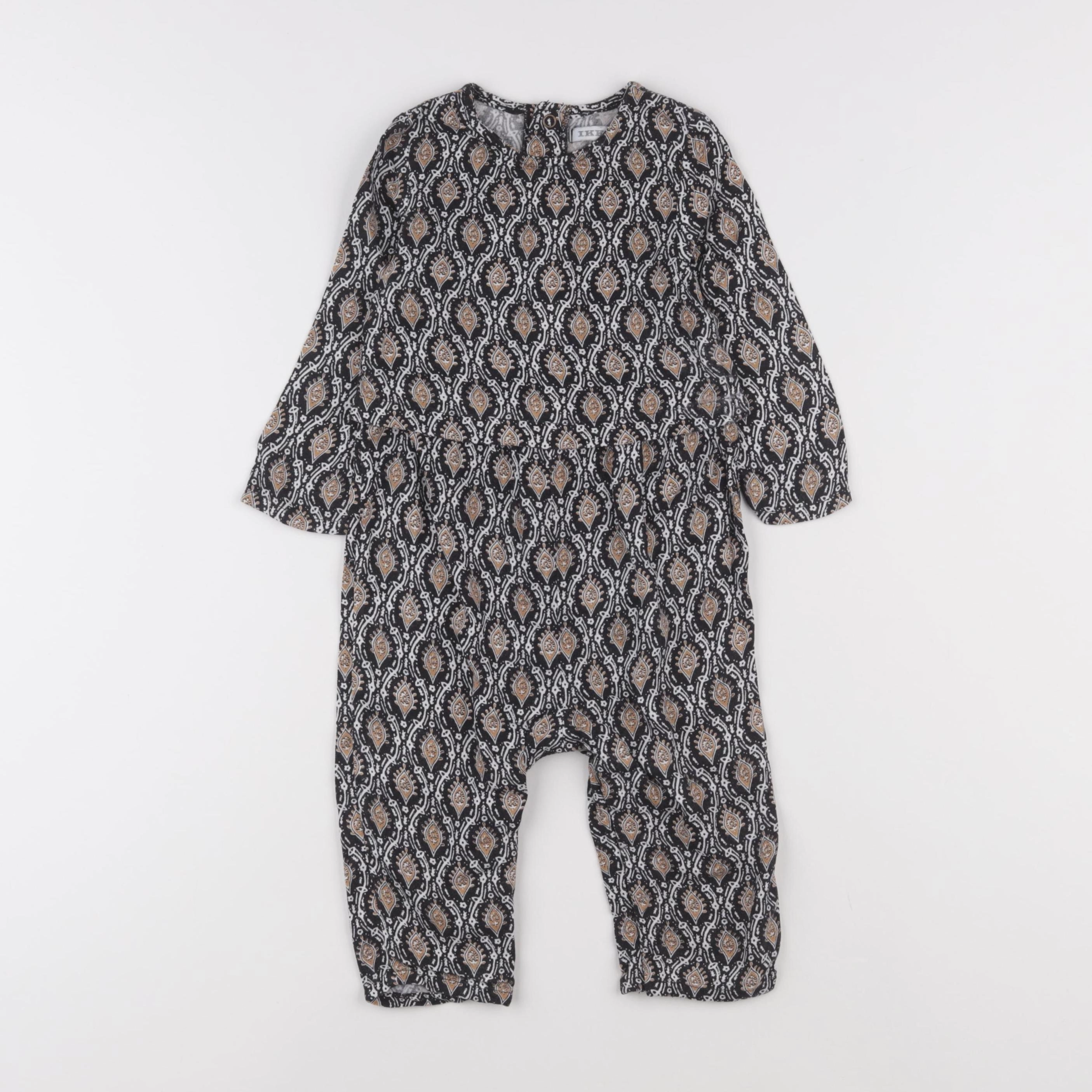 IKKS - combinaison marron, noir - 12 mois