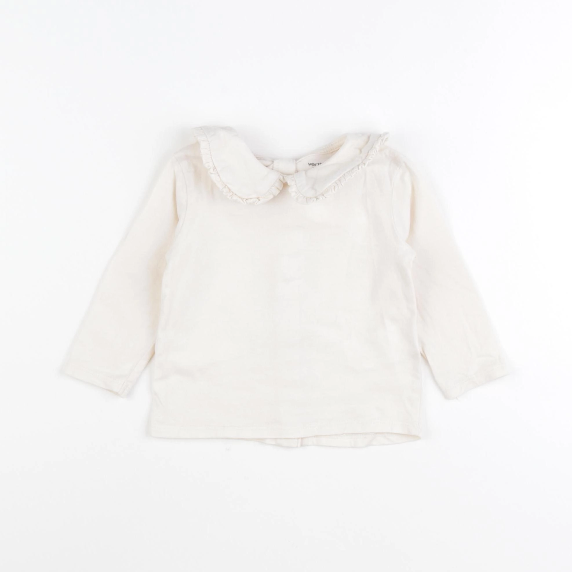 Vertbaudet - tee-shirt beige - 9 mois