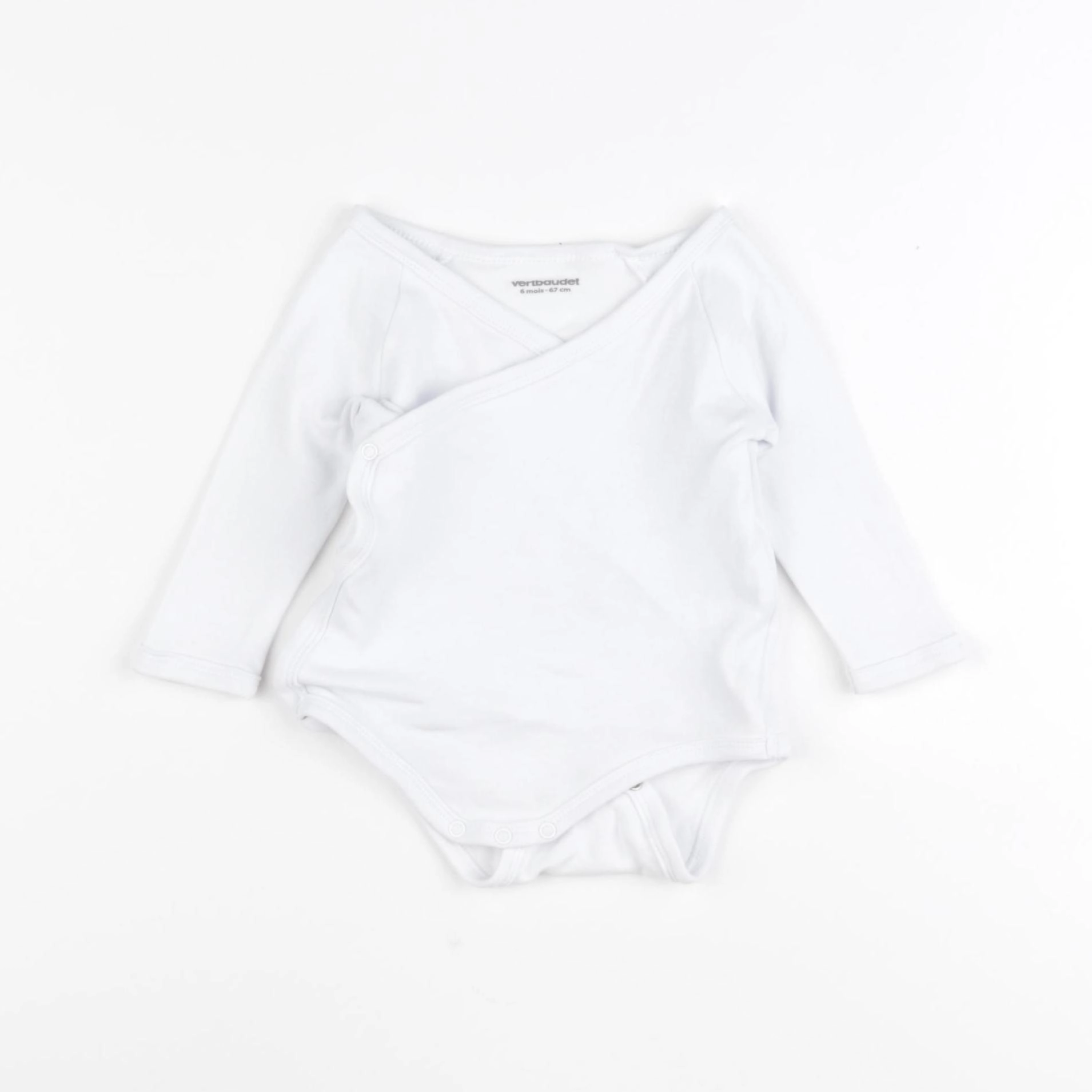 Vertbaudet - body blanc - 6 mois