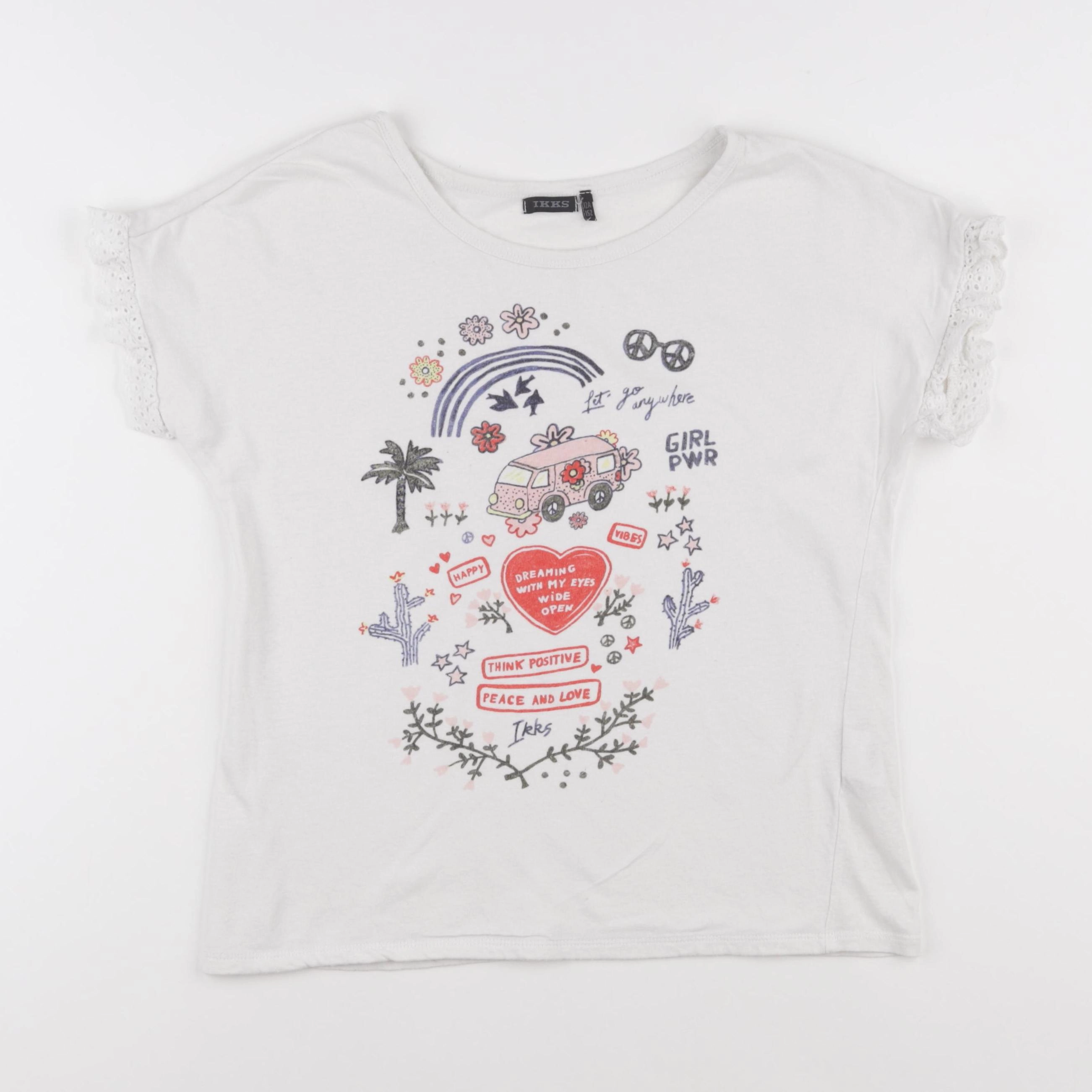 IKKS - tee-shirt multicolore - 12 ans