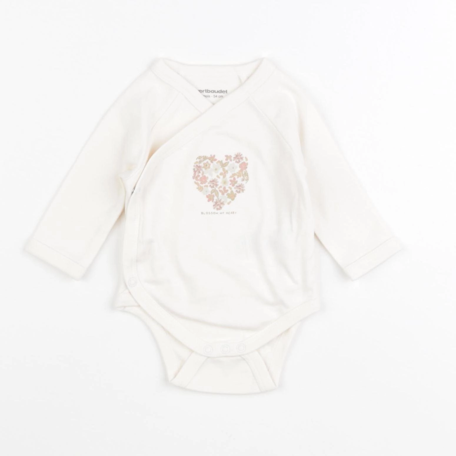 Vertbaudet - body beige - 1 mois