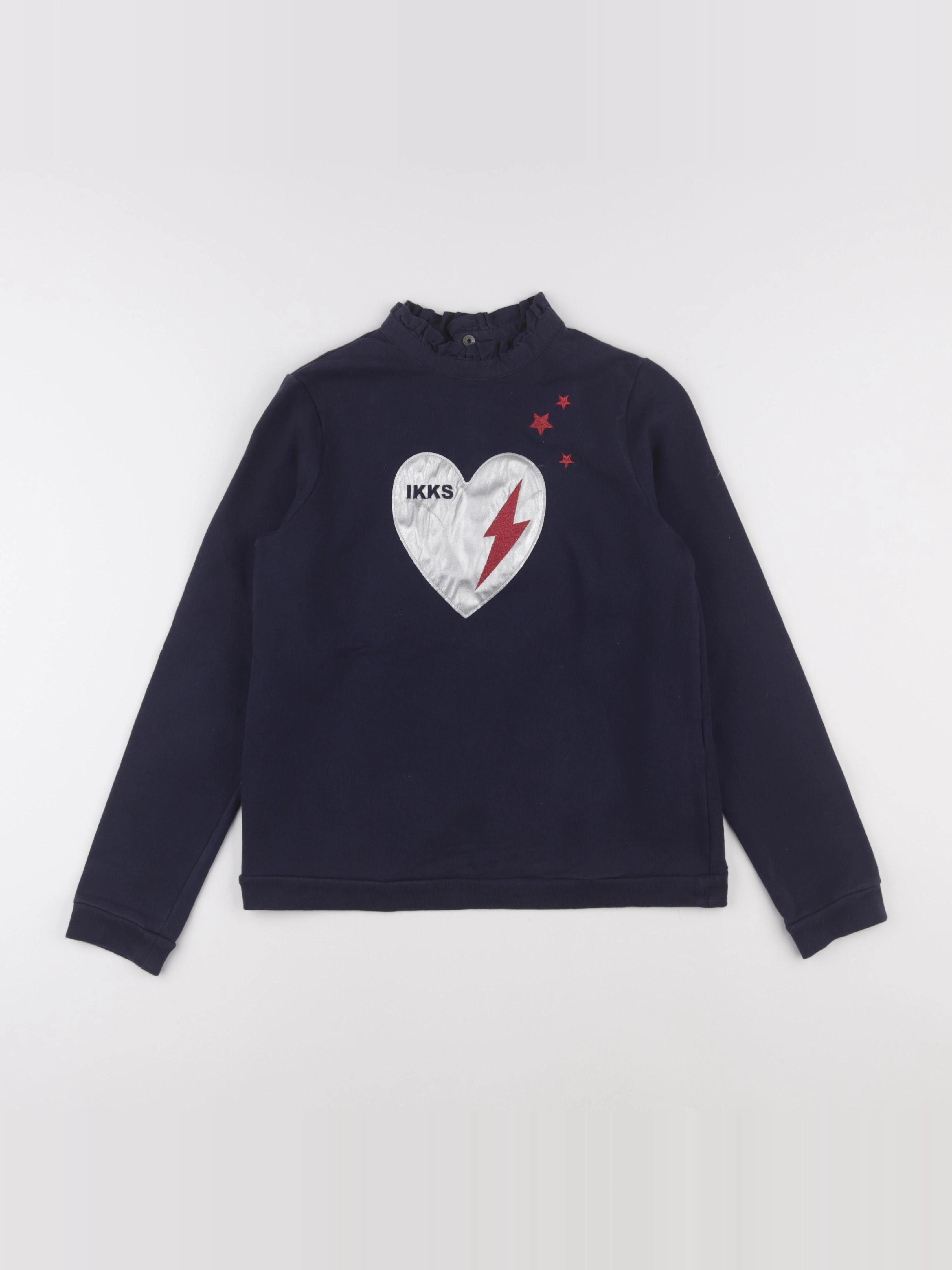 IKKS - sweat bleu - 12 ans