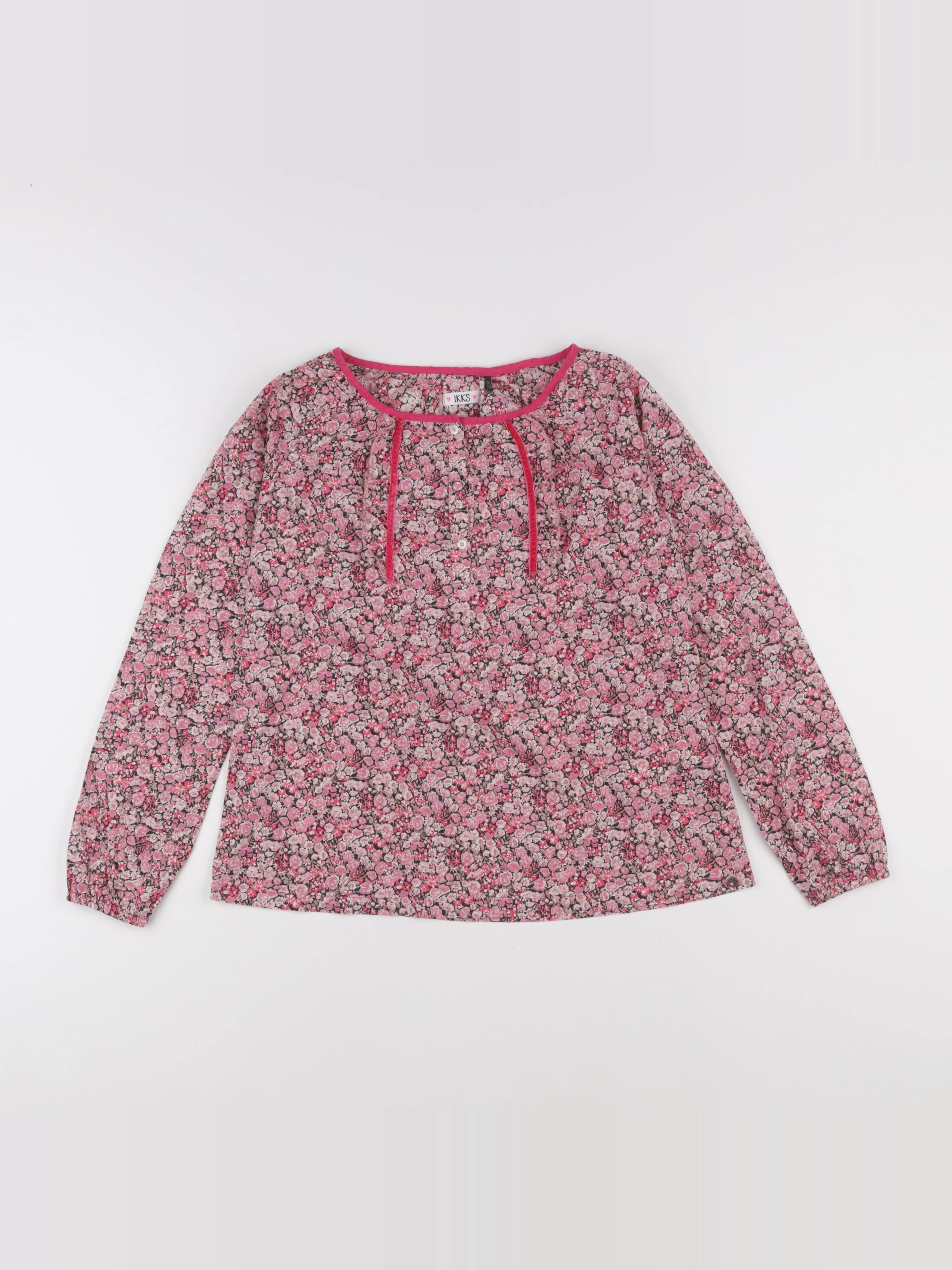 IKKS - blouse rose - 10 ans