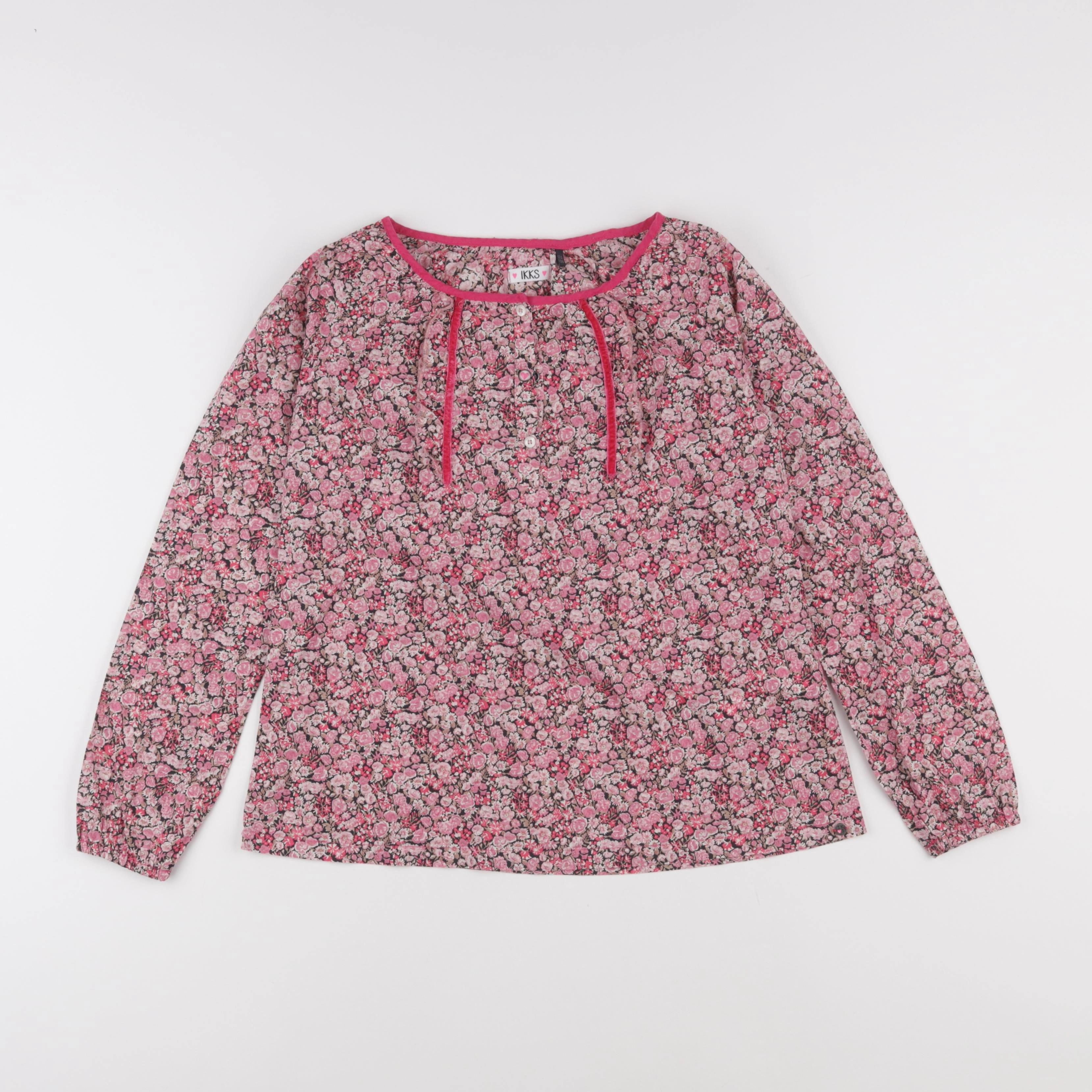IKKS - blouse rose - 10 ans