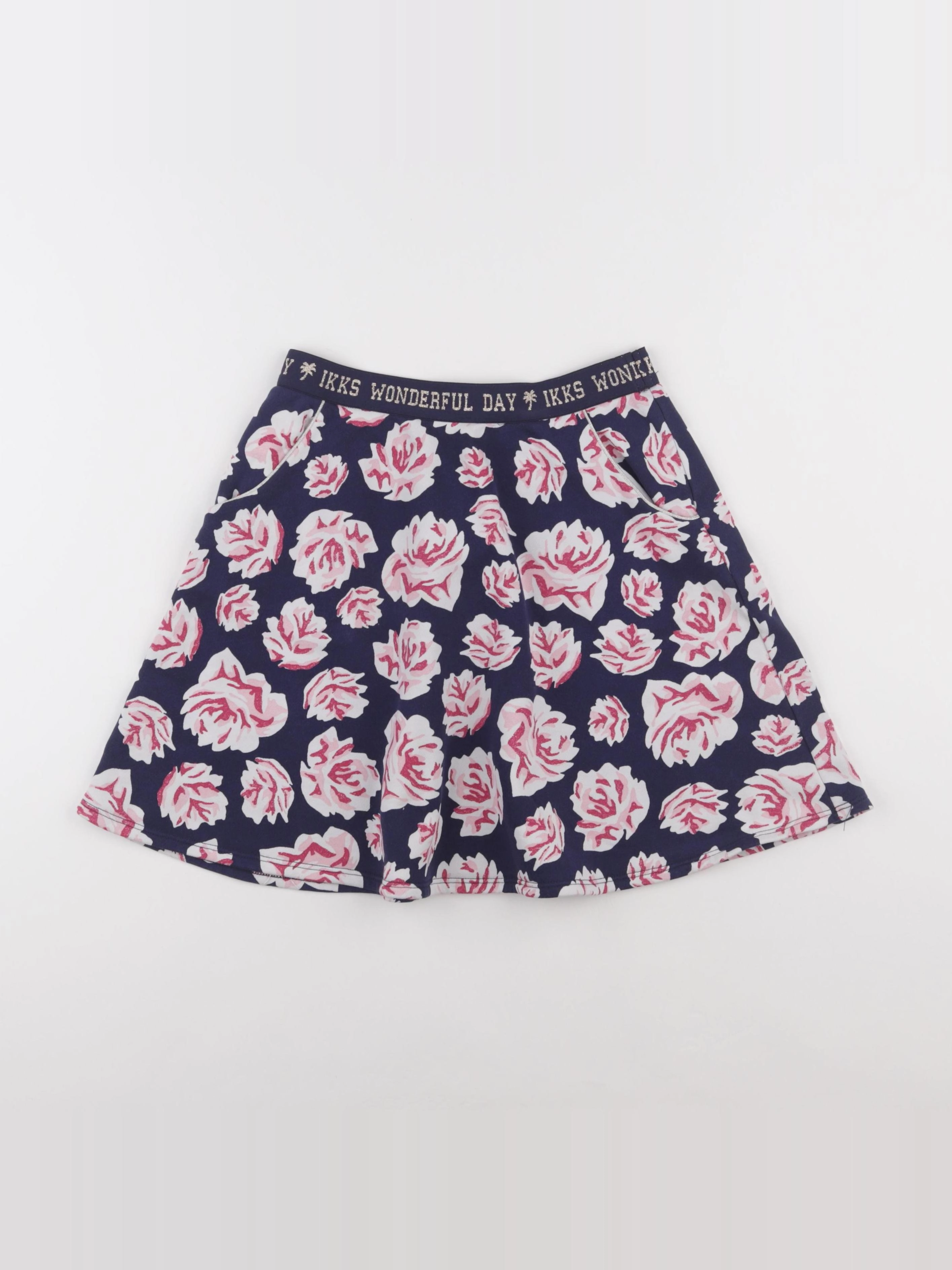 IKKS - jupe bleu, rose - 12 ans