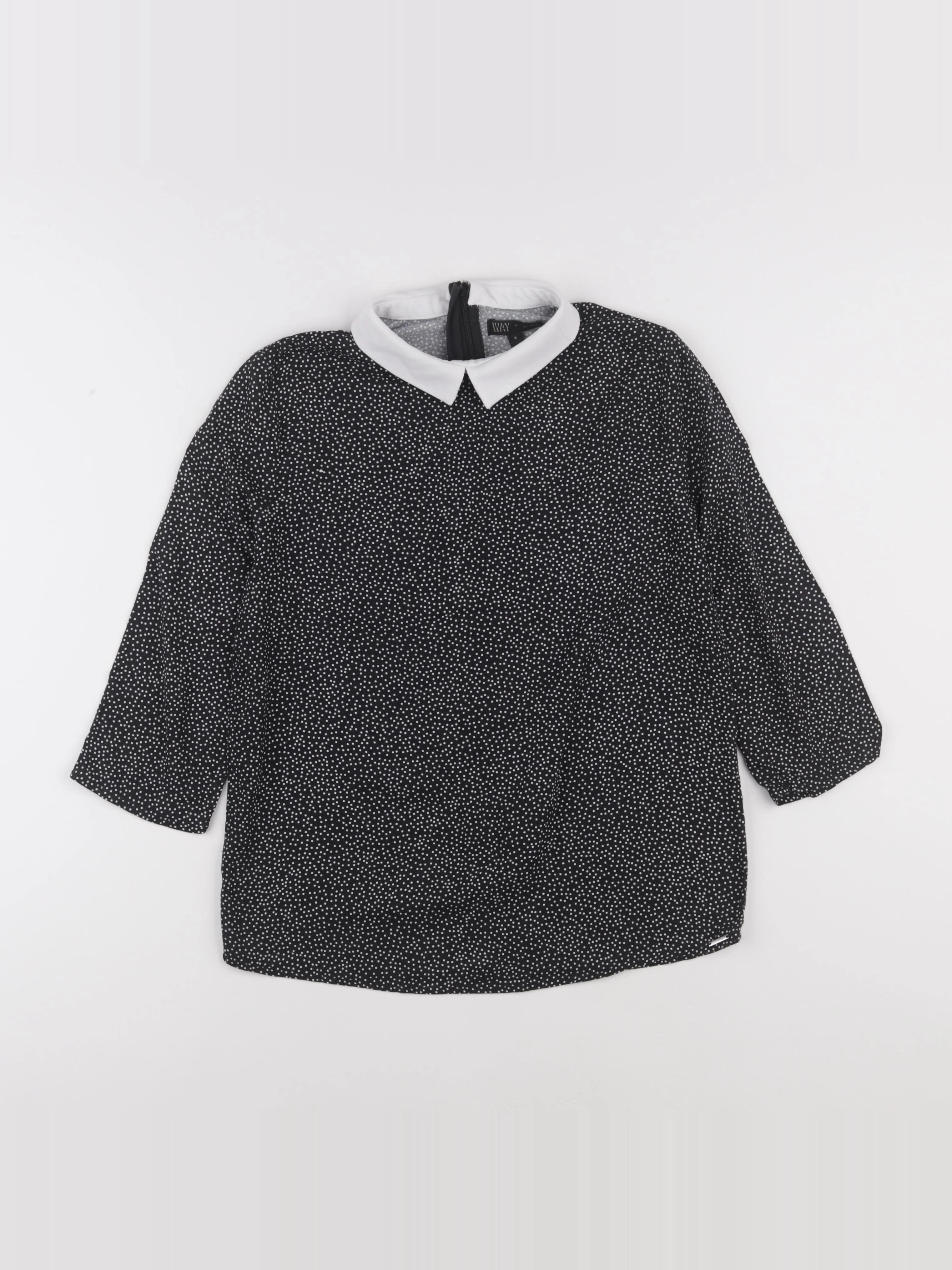 IKKS - blouse noir, blanc - 14 ans