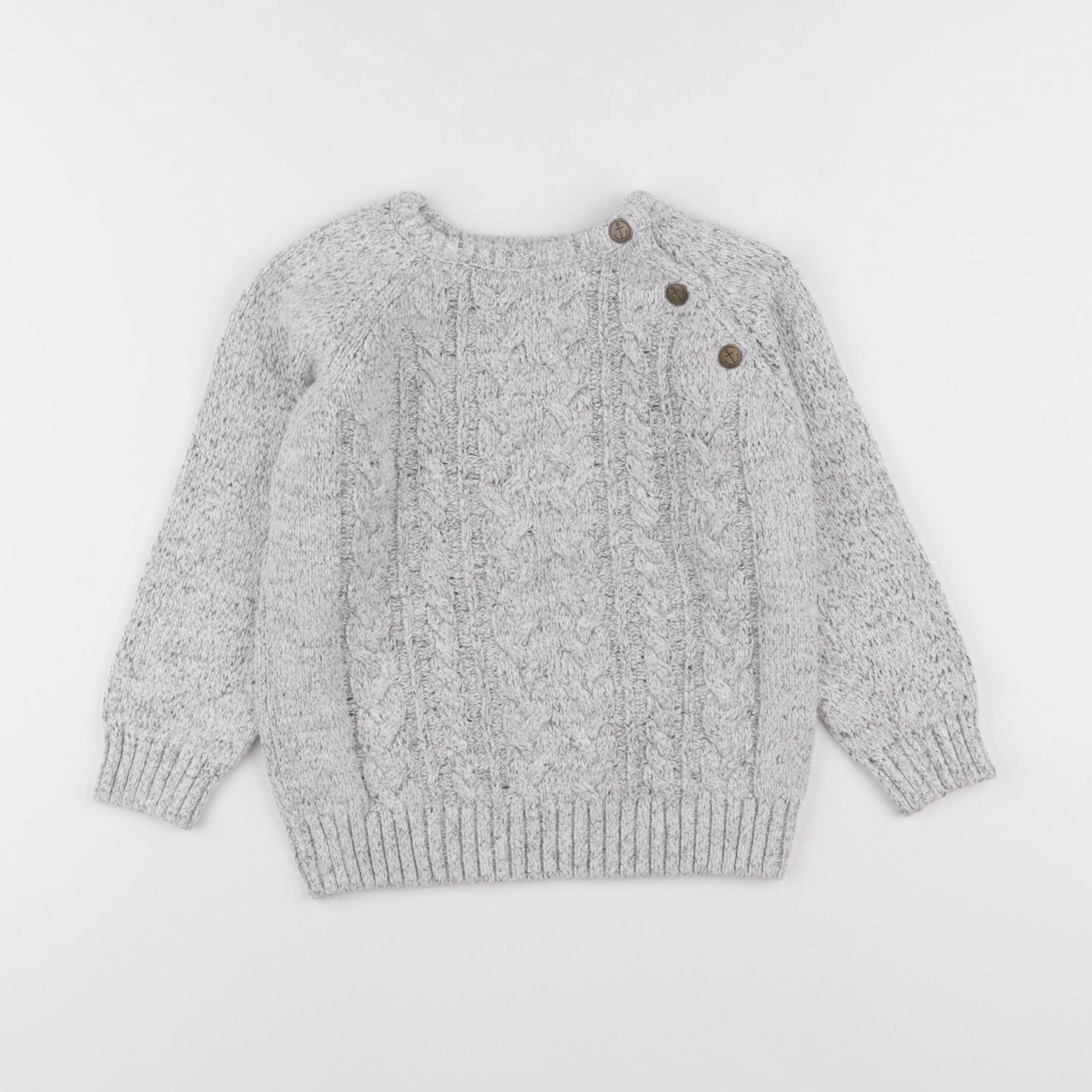 Vertbaudet - pull blanc - 5 ans