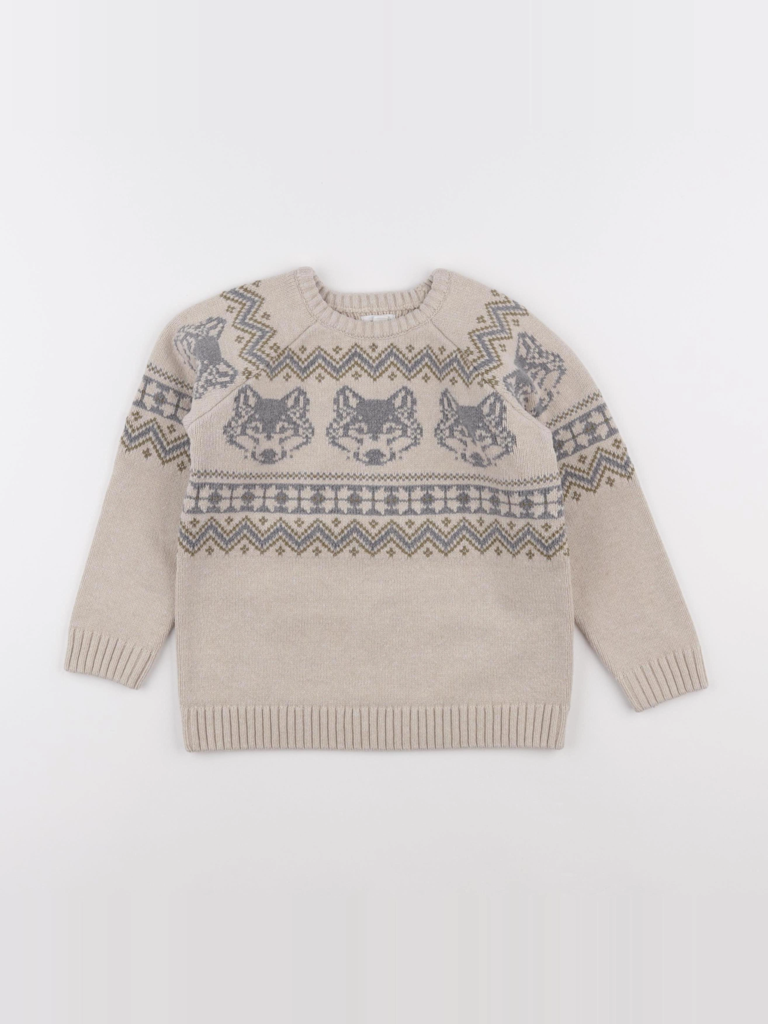 Vertbaudet - pull multicolore - 5 ans