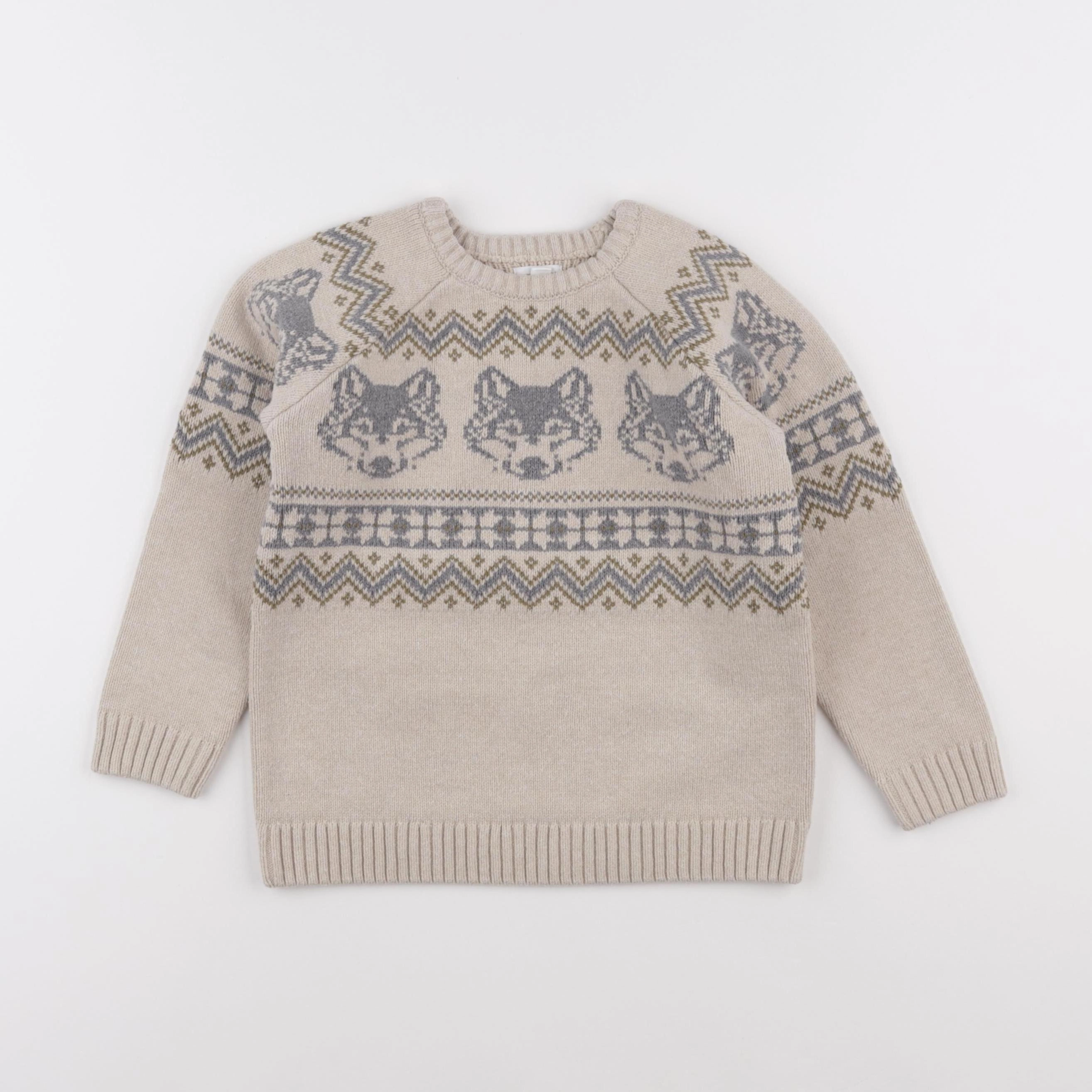 Vertbaudet - pull multicolore - 5 ans