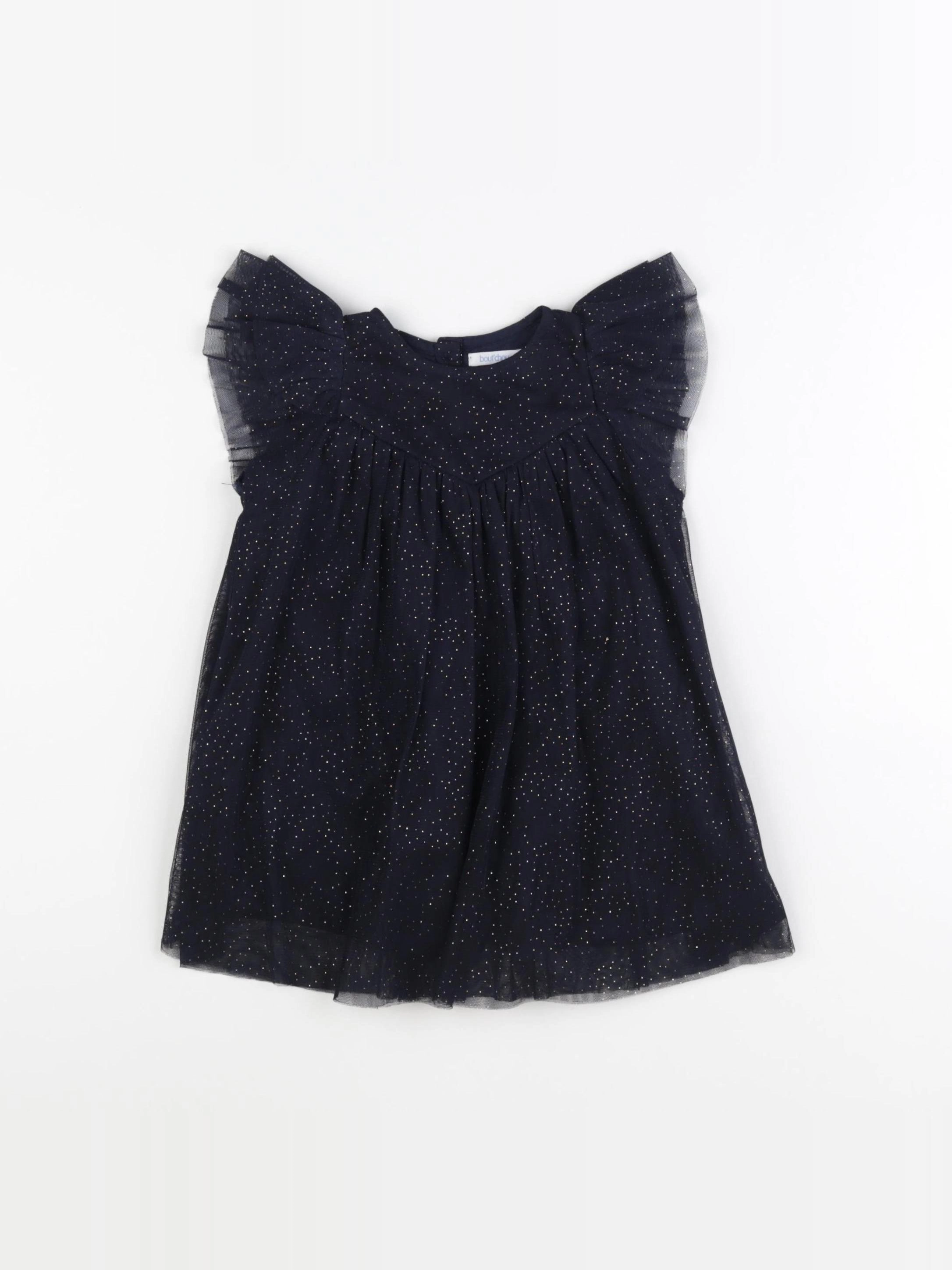 Boutchou - robe bleu, or - 9 mois