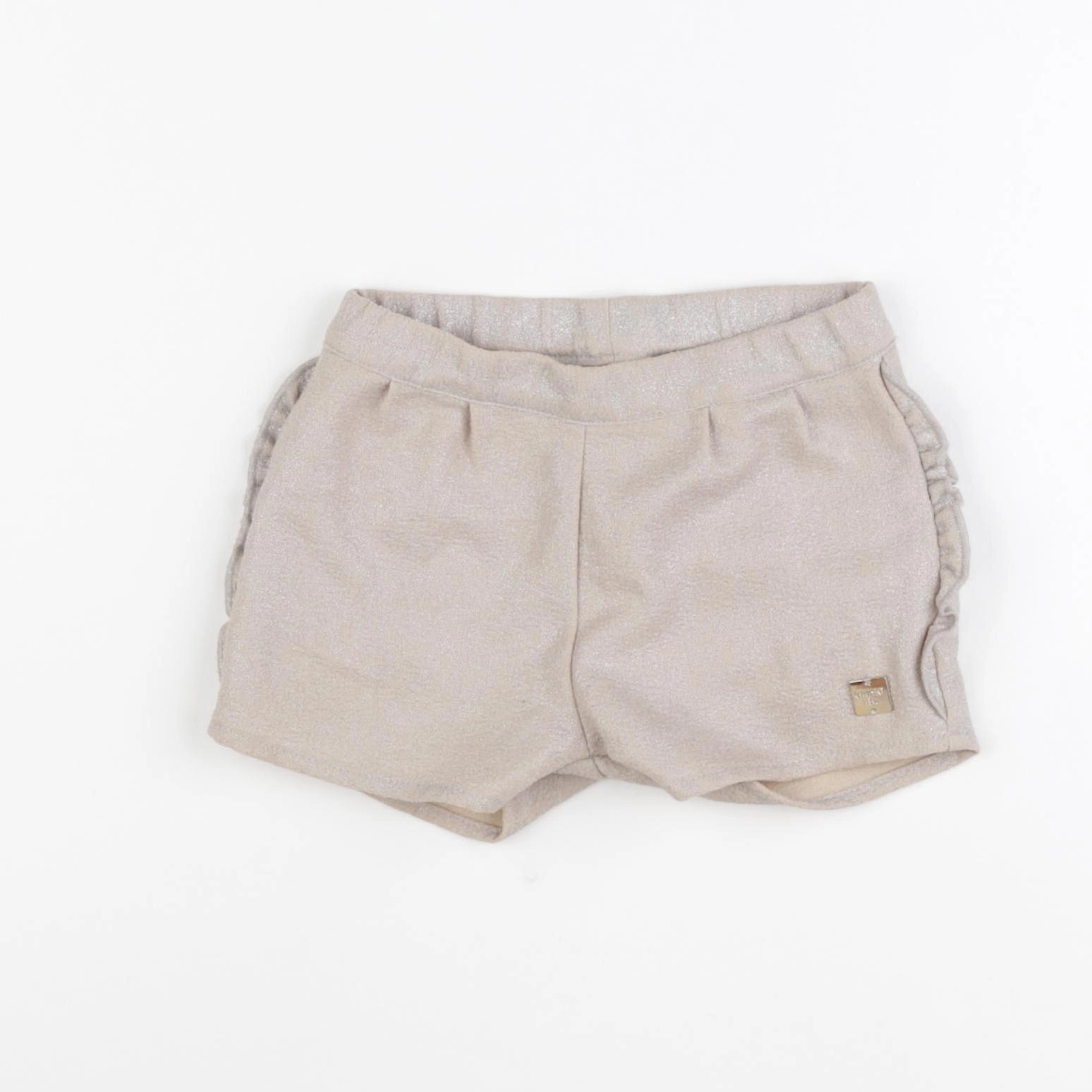 Carrément Beau - short beige, or - 6 mois