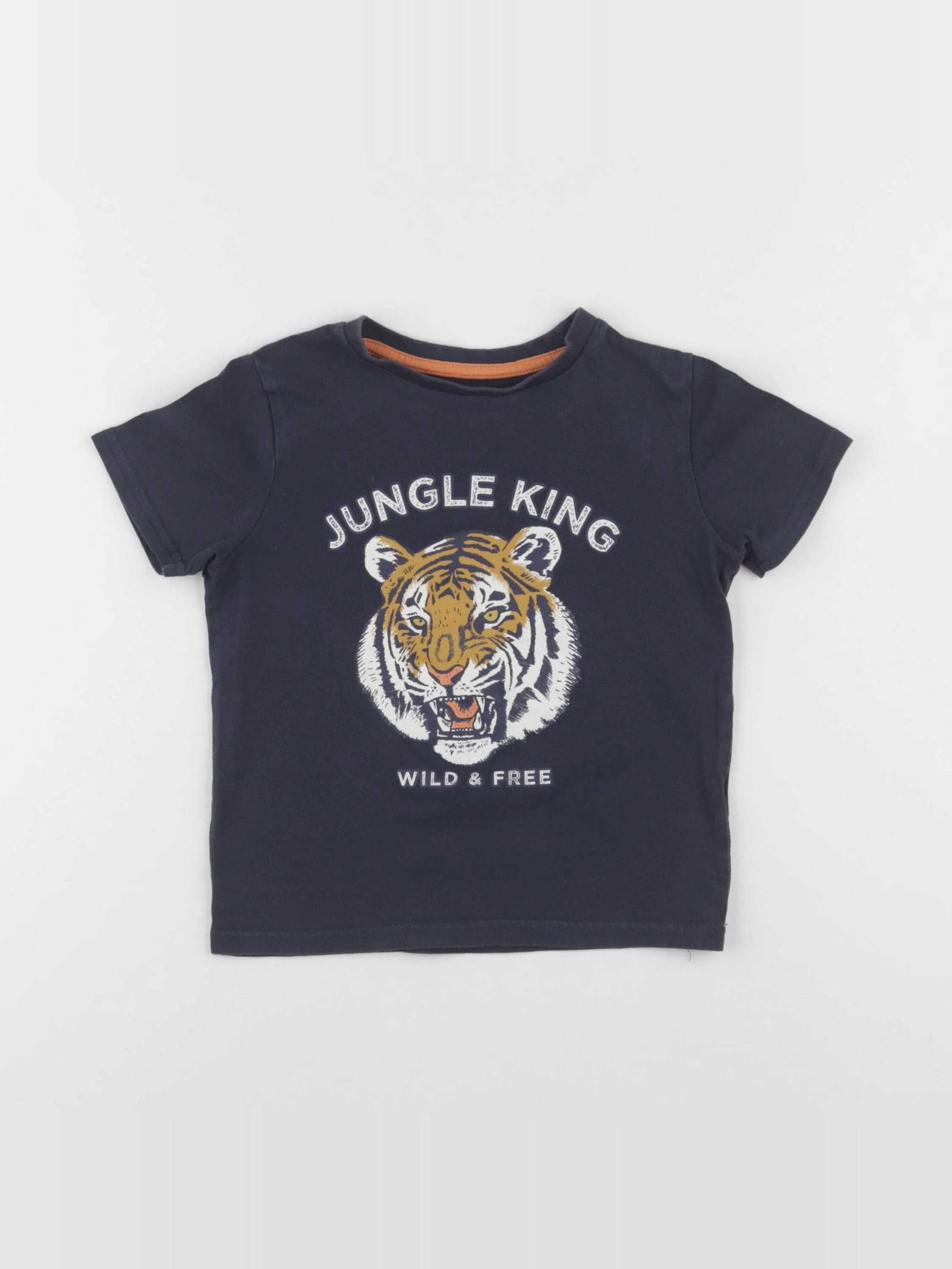 Vertbaudet - tee-shirt bleu - 5 ans