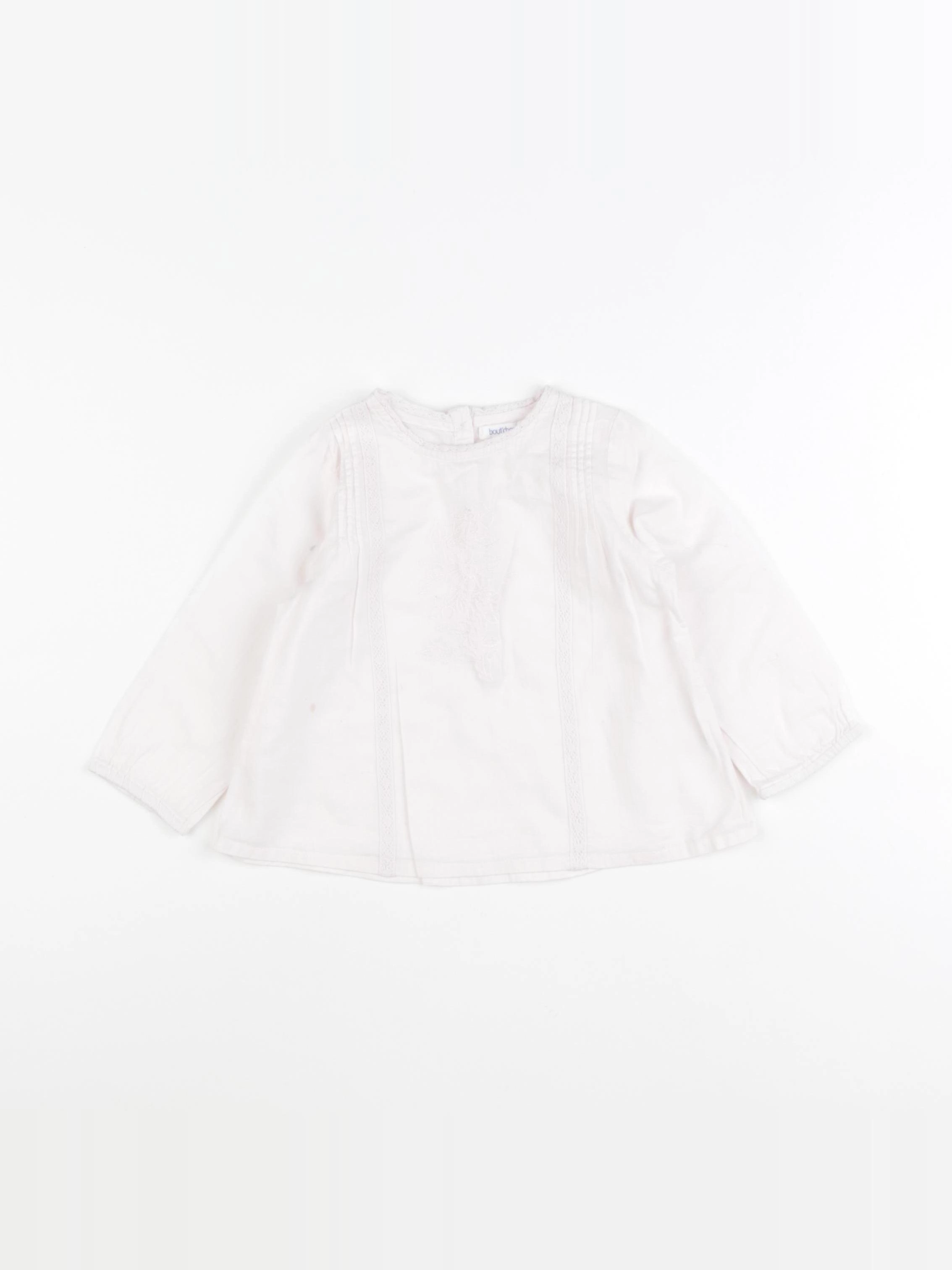 Boutchou - blouse rose - 12 mois