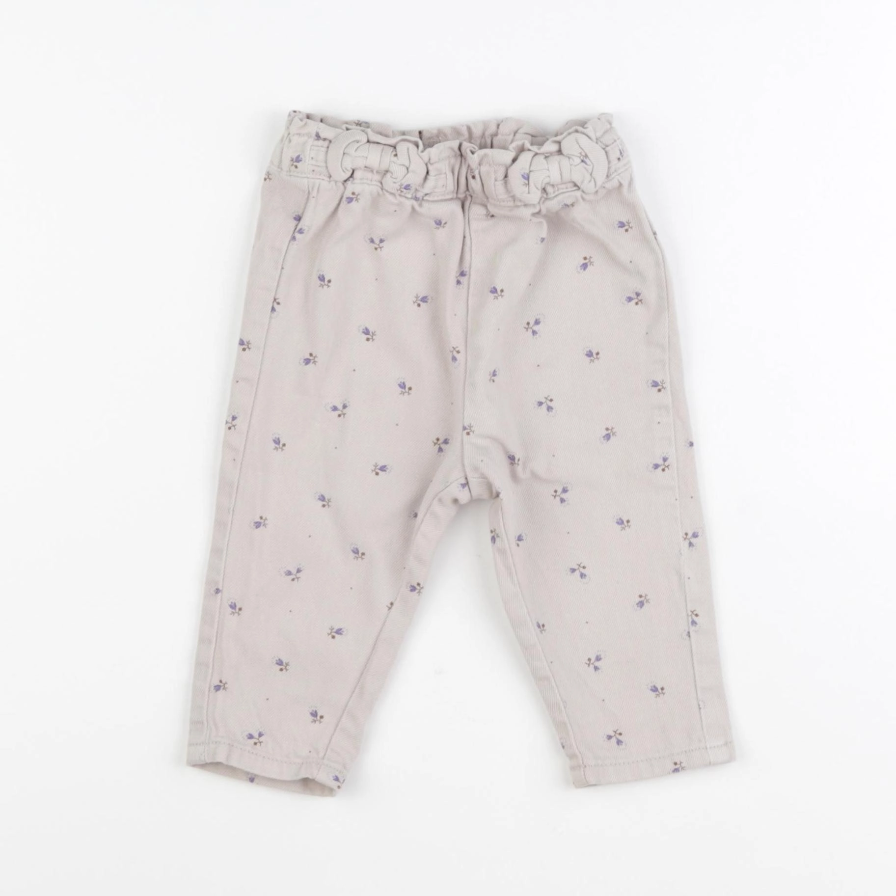 Vertbaudet - jean beige - 9 mois