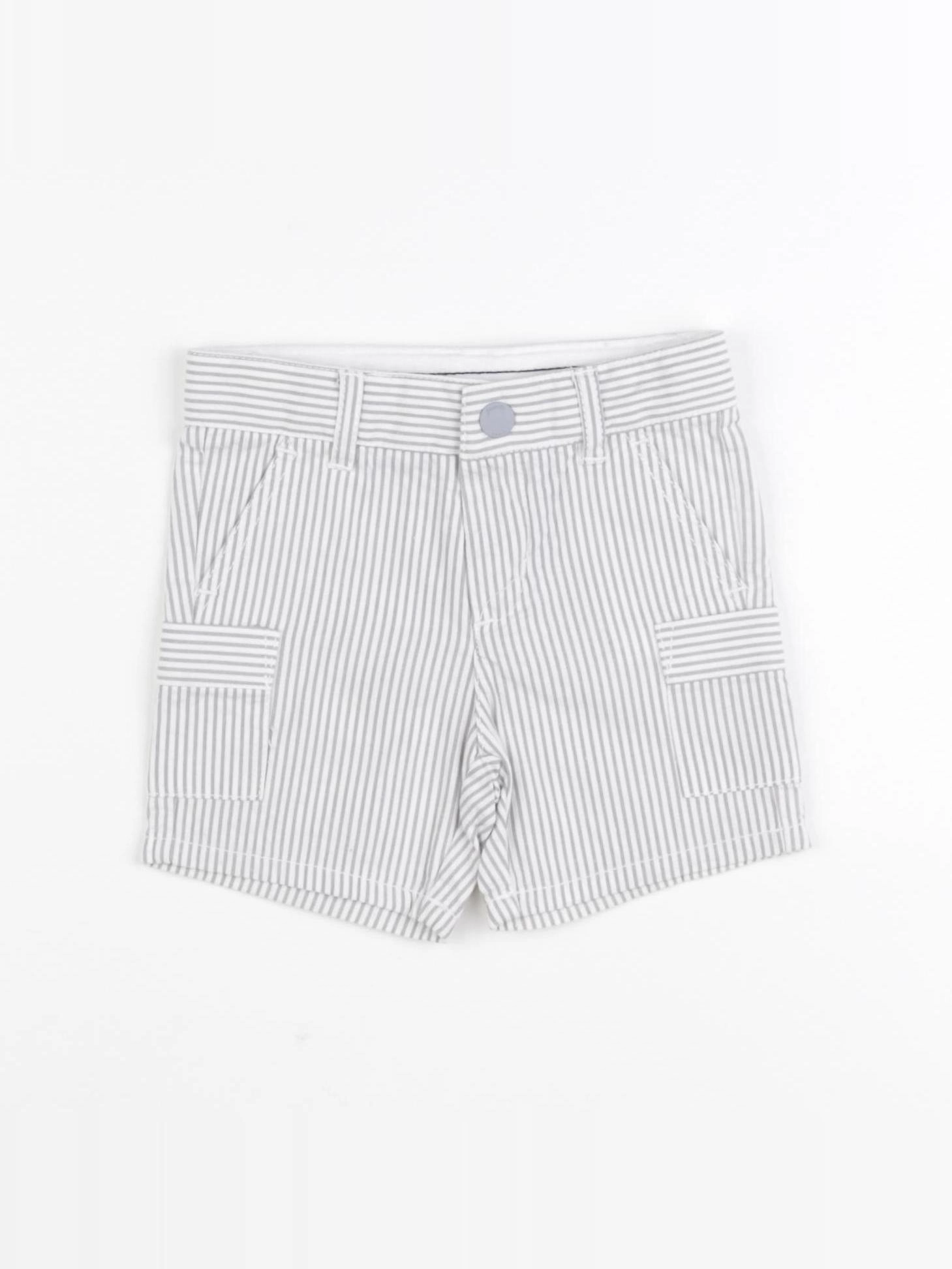 Jacadi - short blanc, gris - 6 mois