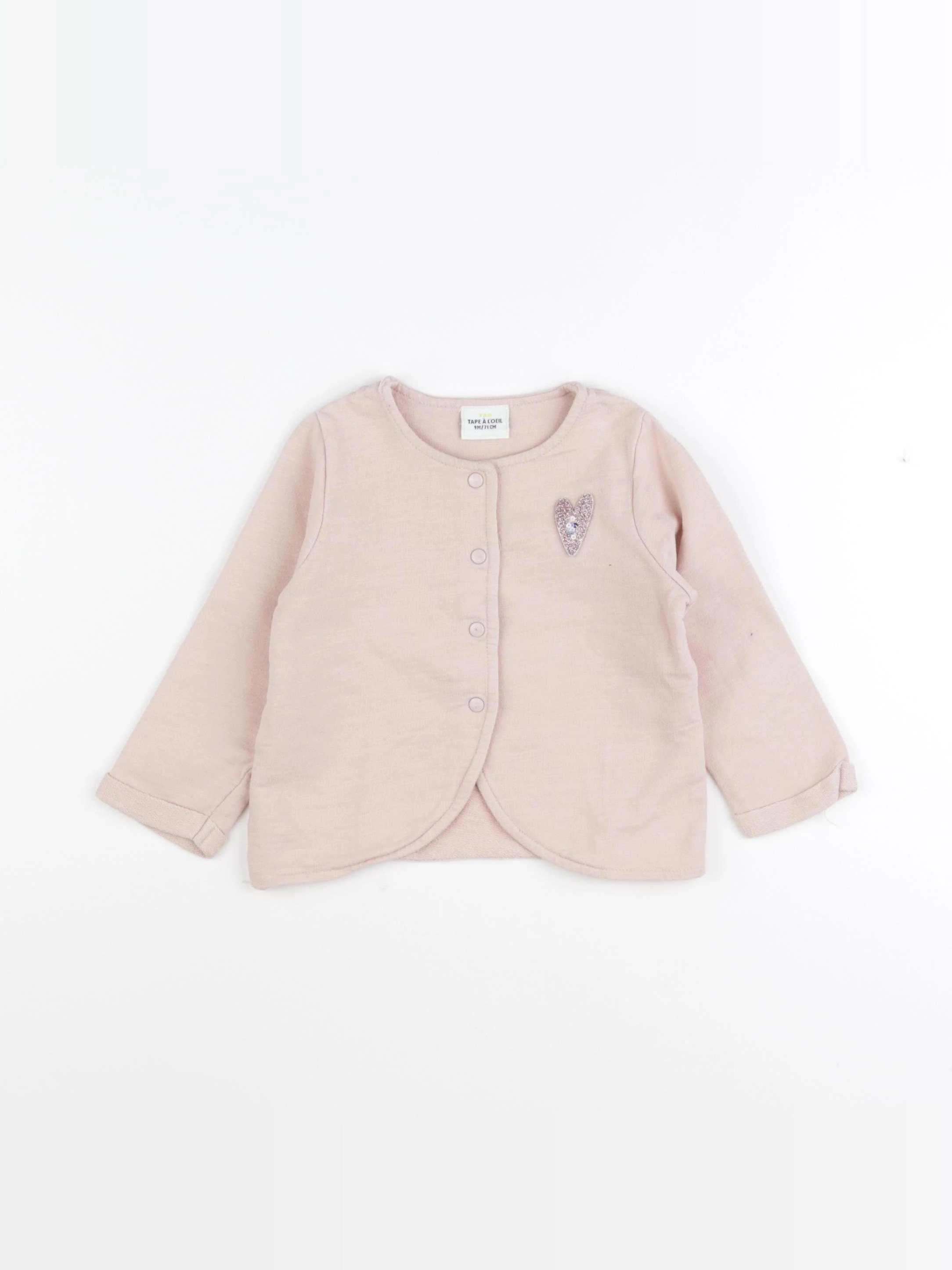 Tape à l'oeil - gilet rose - 9 mois