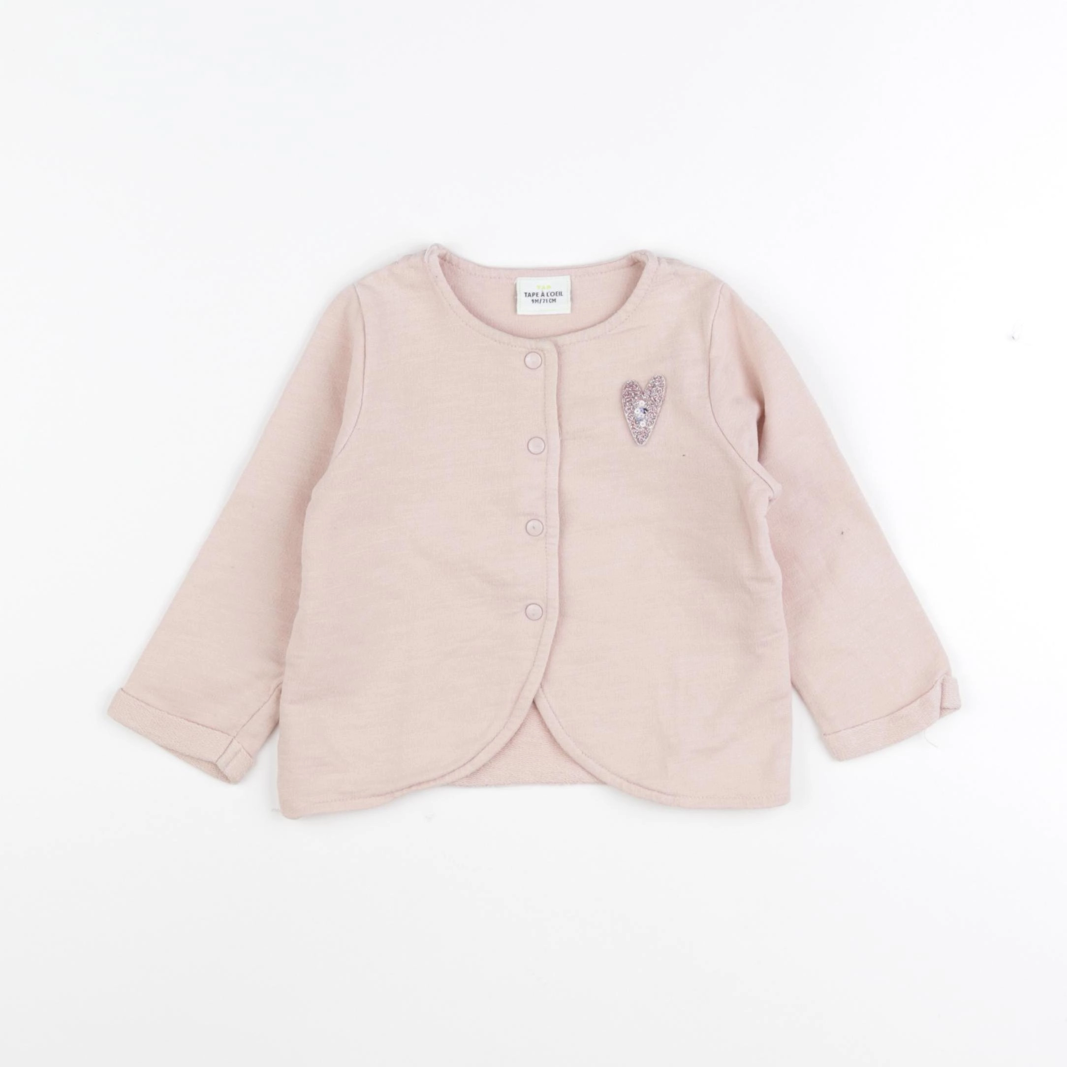 Tape à l'oeil - gilet rose - 9 mois