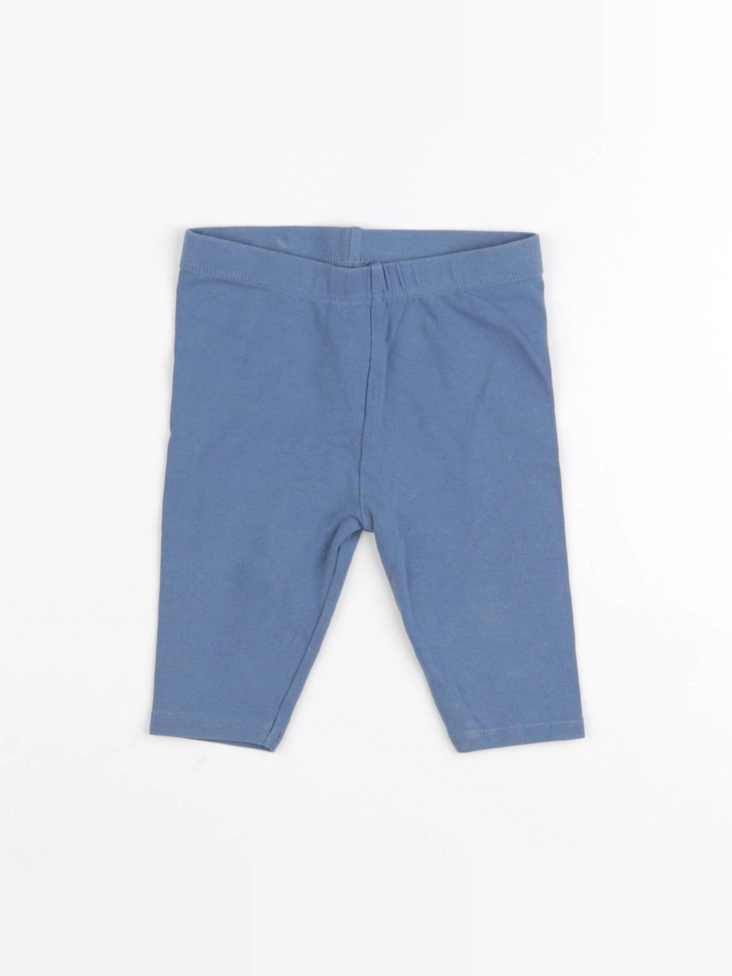 Vertbaudet - legging bleu - 12 mois